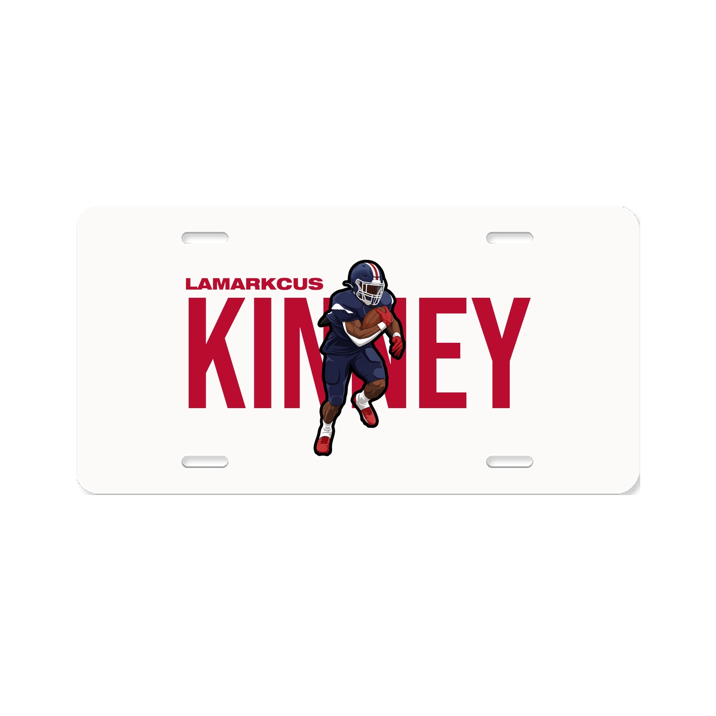 License Plate — Player Name in Classic