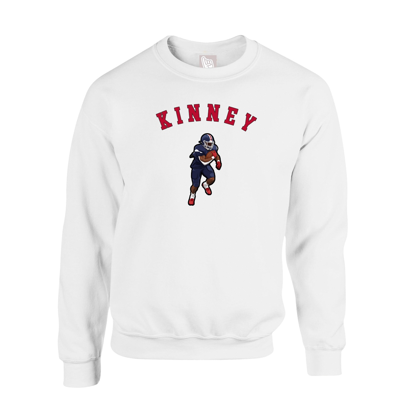Fleece Crew — Shirsey Arch in White