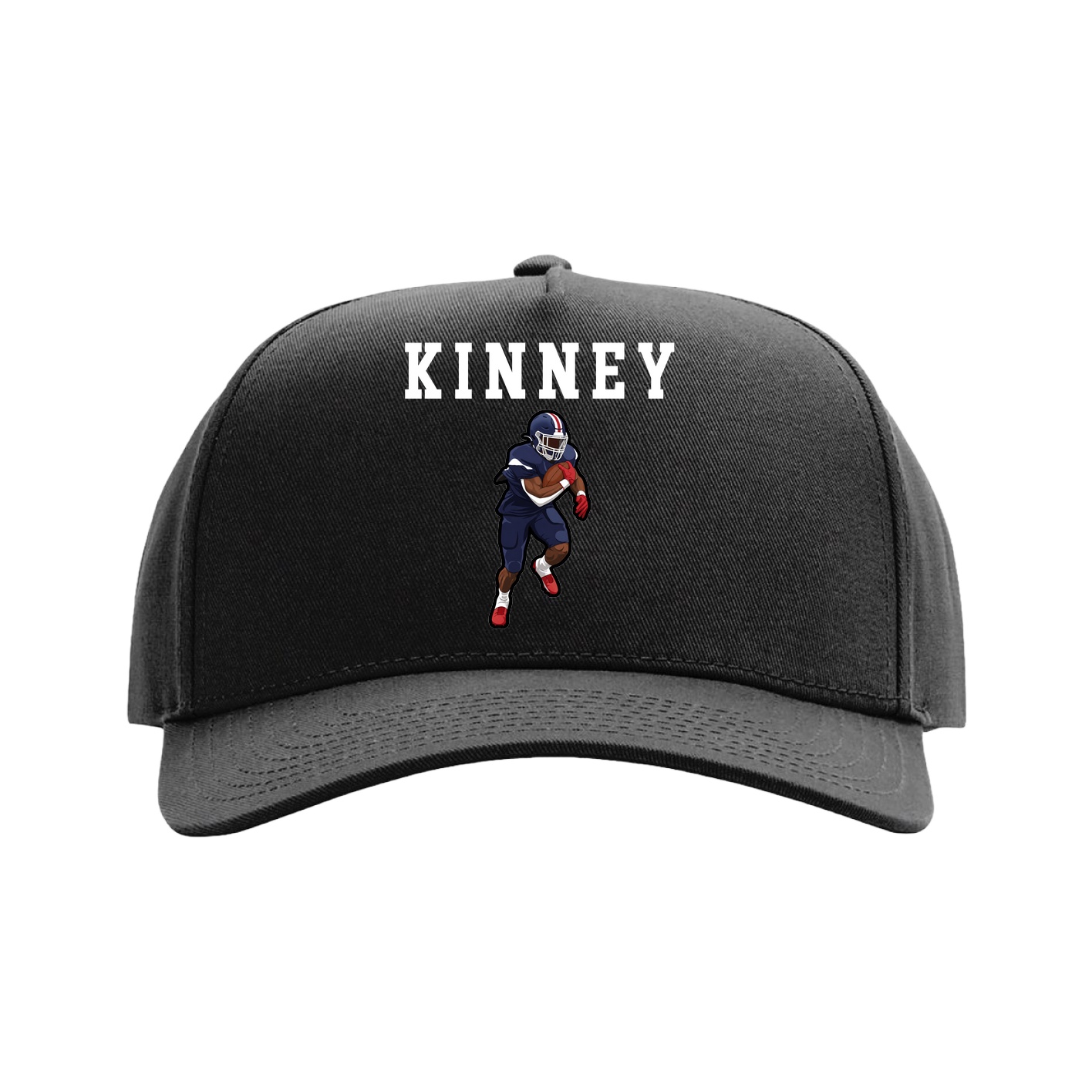 Full Fabric Five-Panel Champ Cap — Shirsey in Black