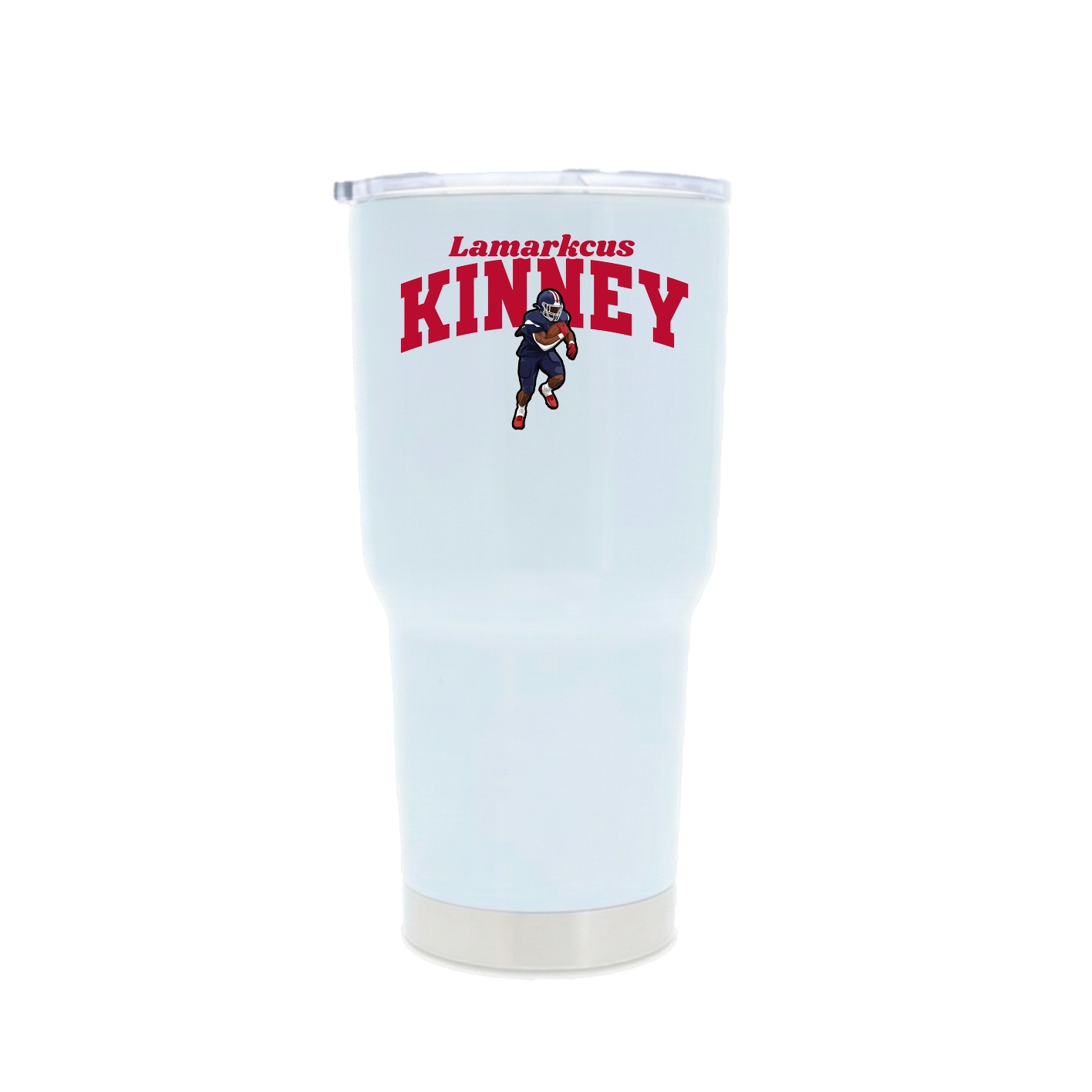30oz Stainless Steel Tumbler — Signature Arch in White