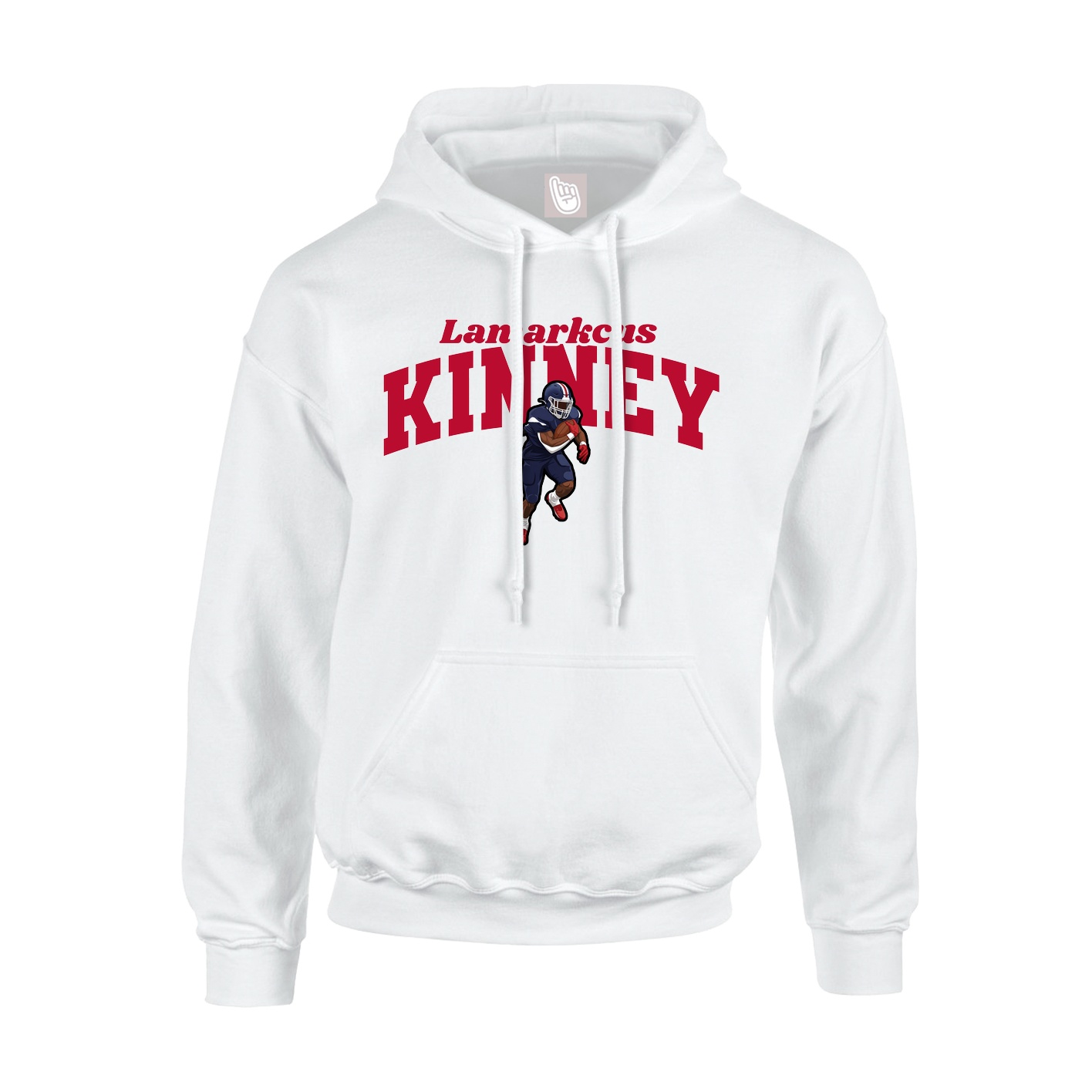 Youth Hoodie — Signature Arch in White