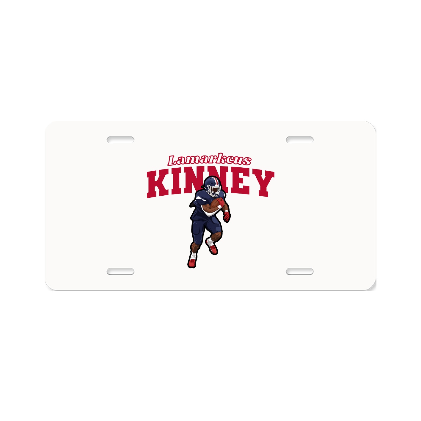License Plate — Name Arch in Classic