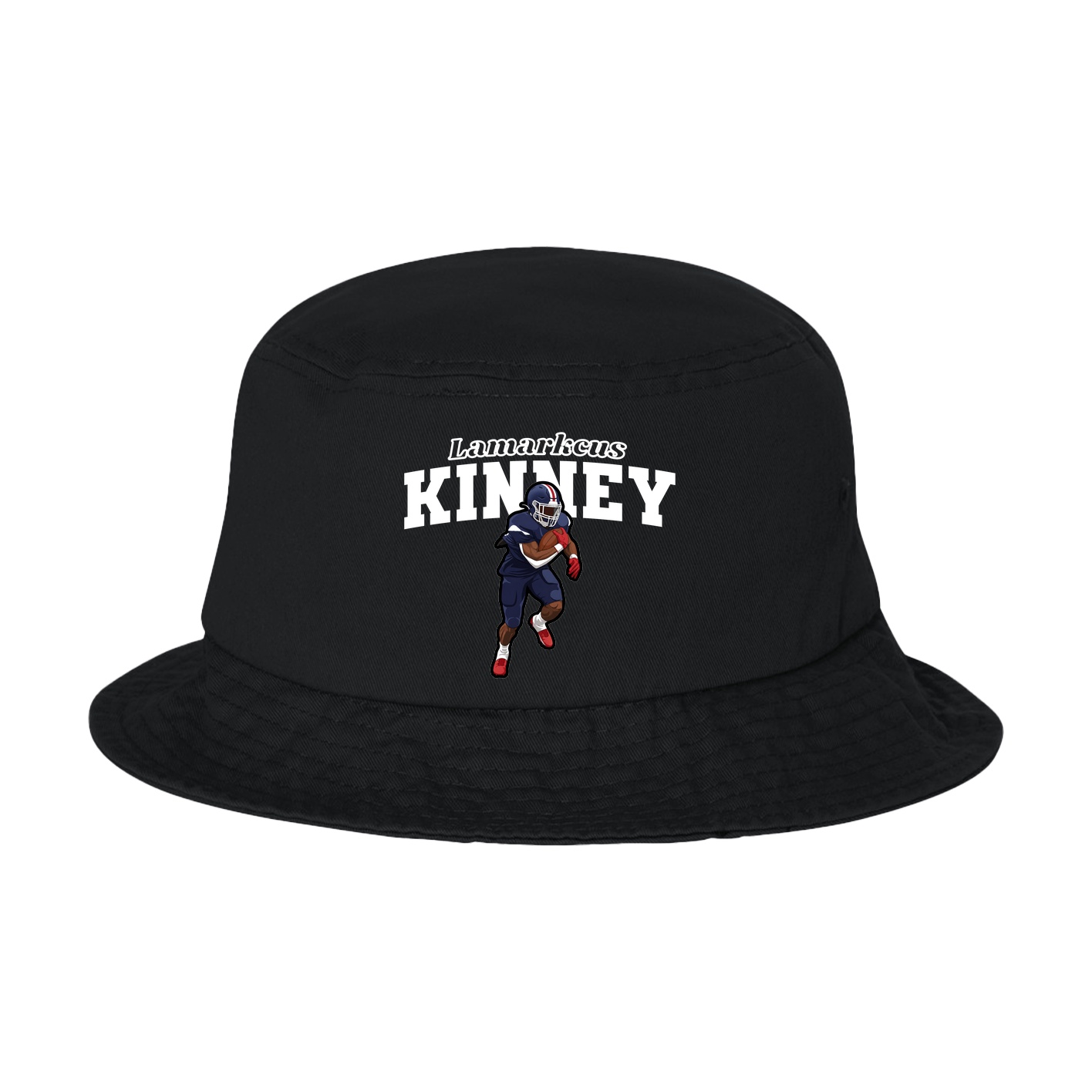 Bucket Cap — Name Arch in Black