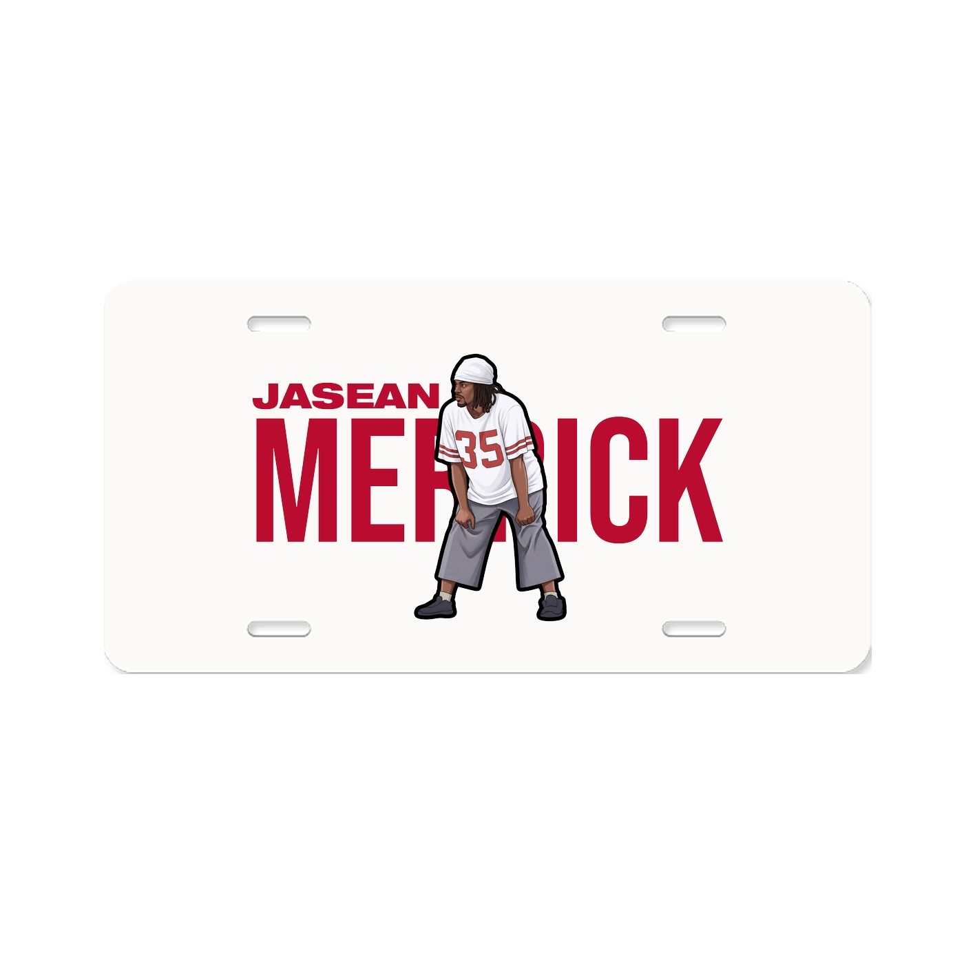 License Plate — Player Name in Classic