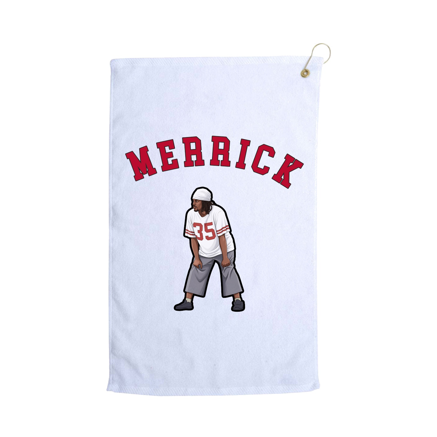 Golf Towel — Shirsey Arch in White