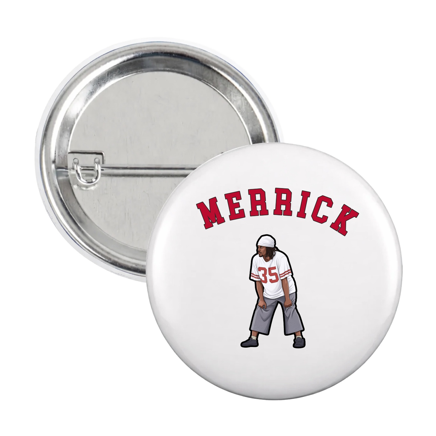 Game Day Button — Shirsey Arch in White