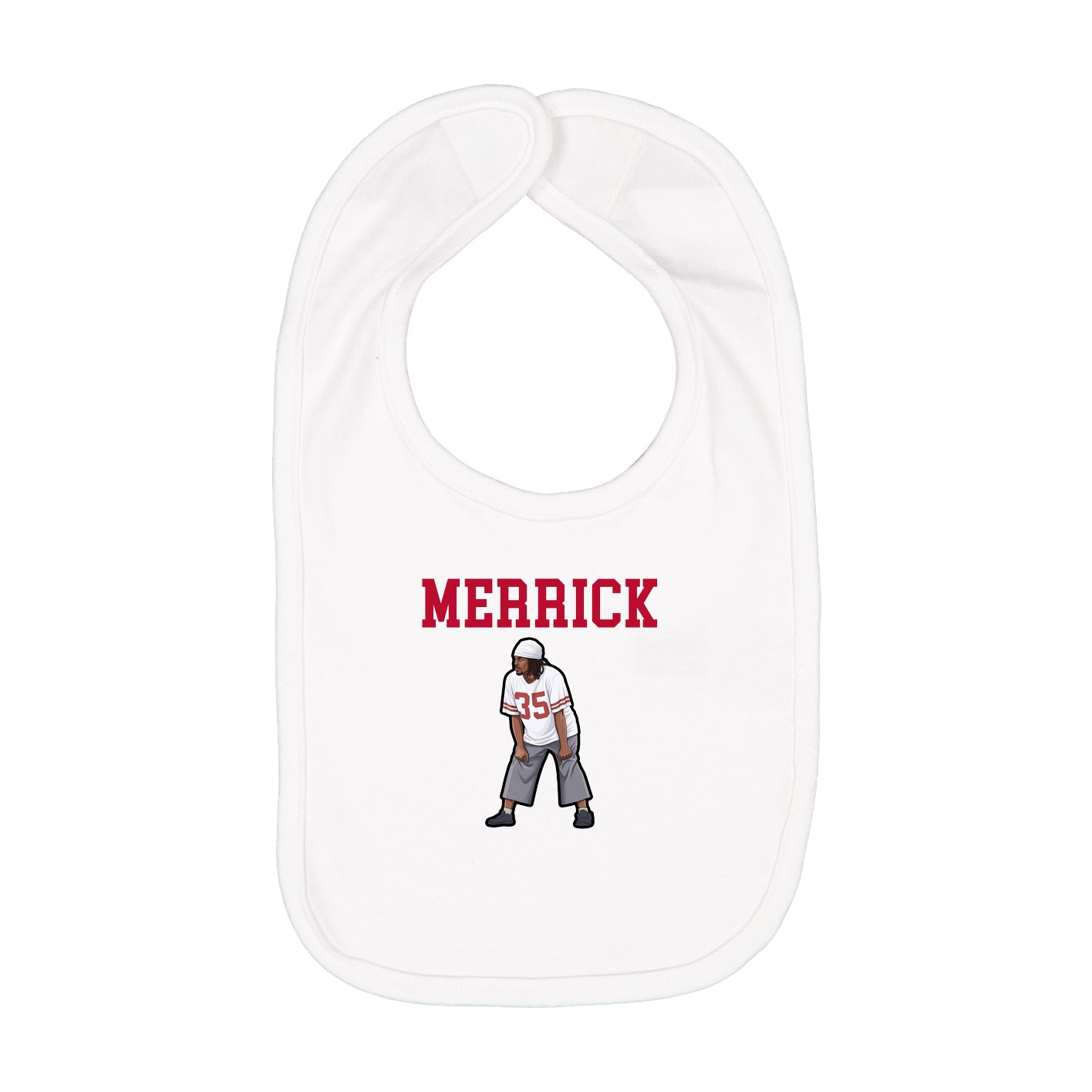 Infant Bib — Shirsey in White