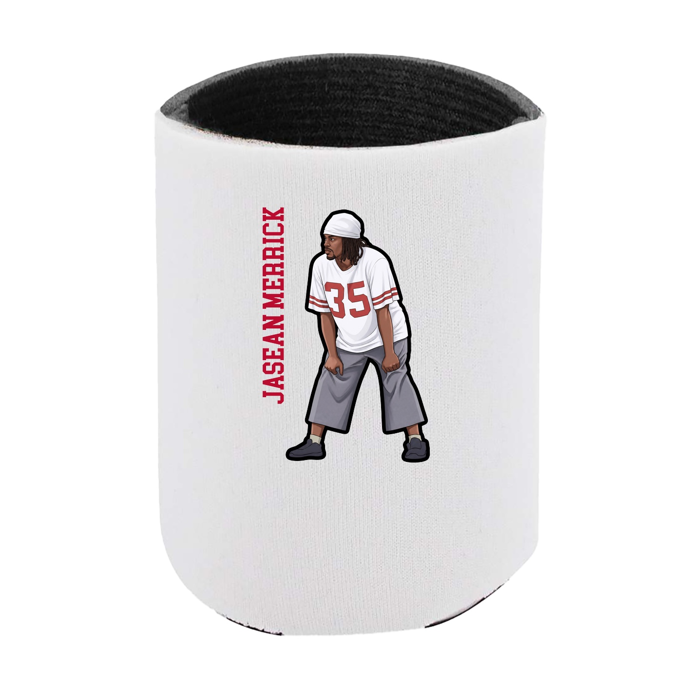 Can Holder — Name Vertical in White