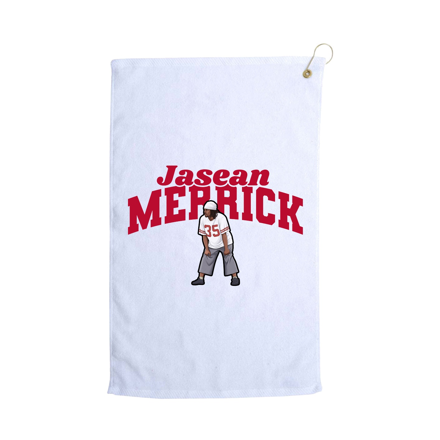 Golf Towel — Signature Arch in White
