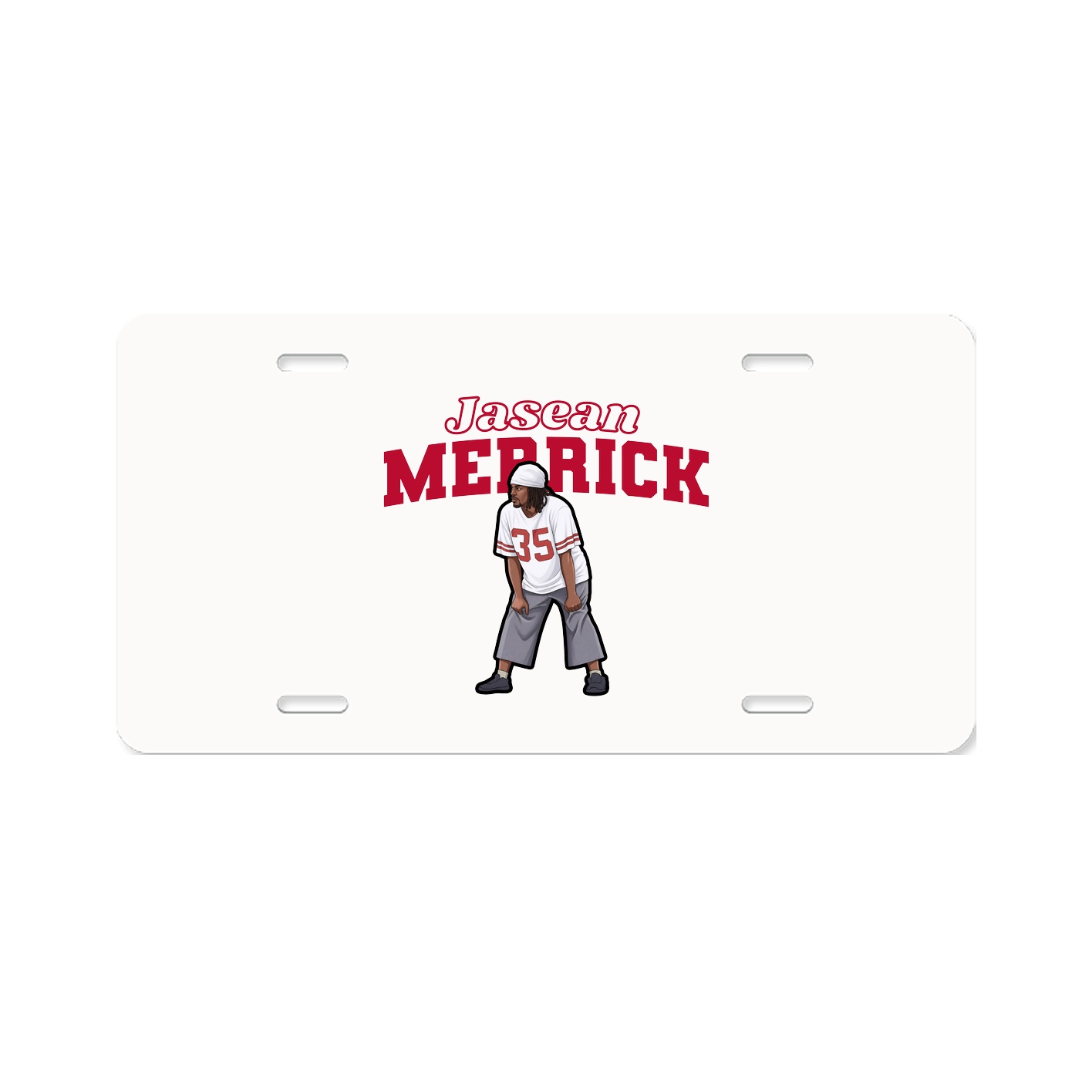 License Plate — Name Arch in Classic