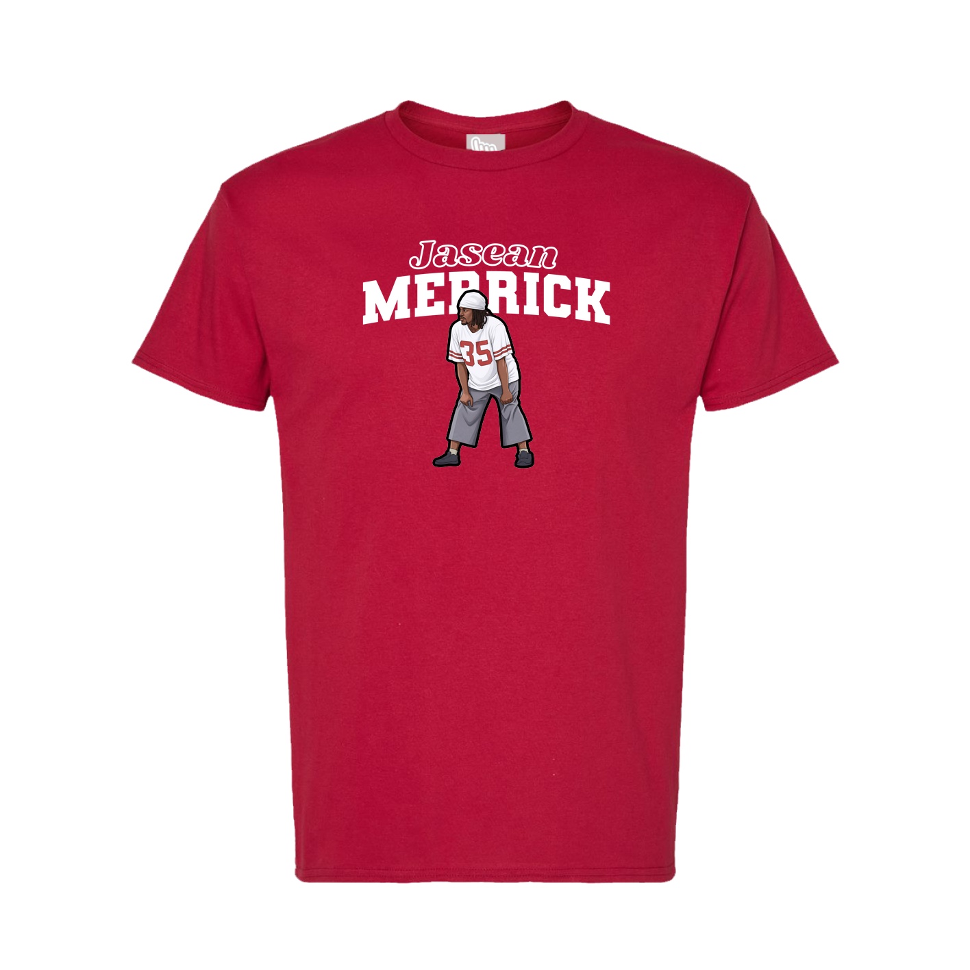 Tee — Name Arch in Crimson