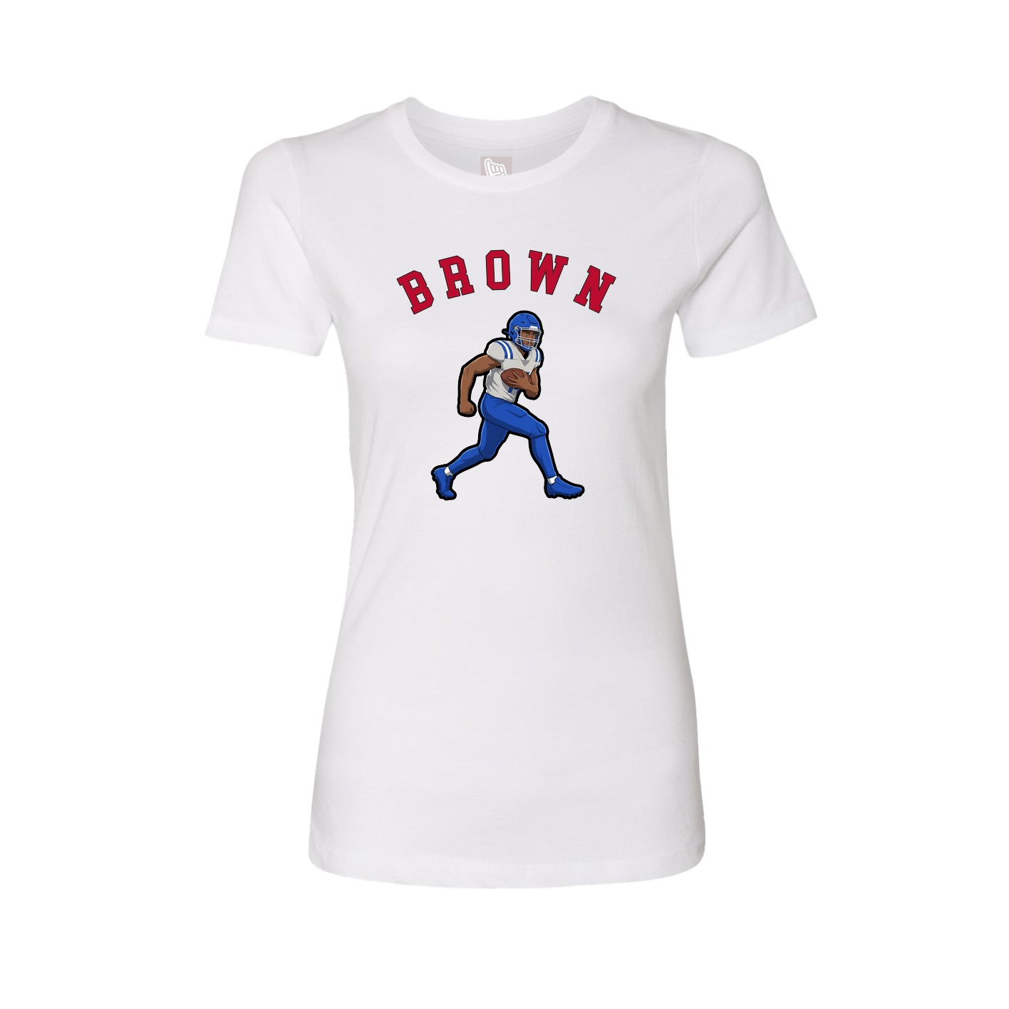 Fitted Women's Tee — Shirsey Arch in White