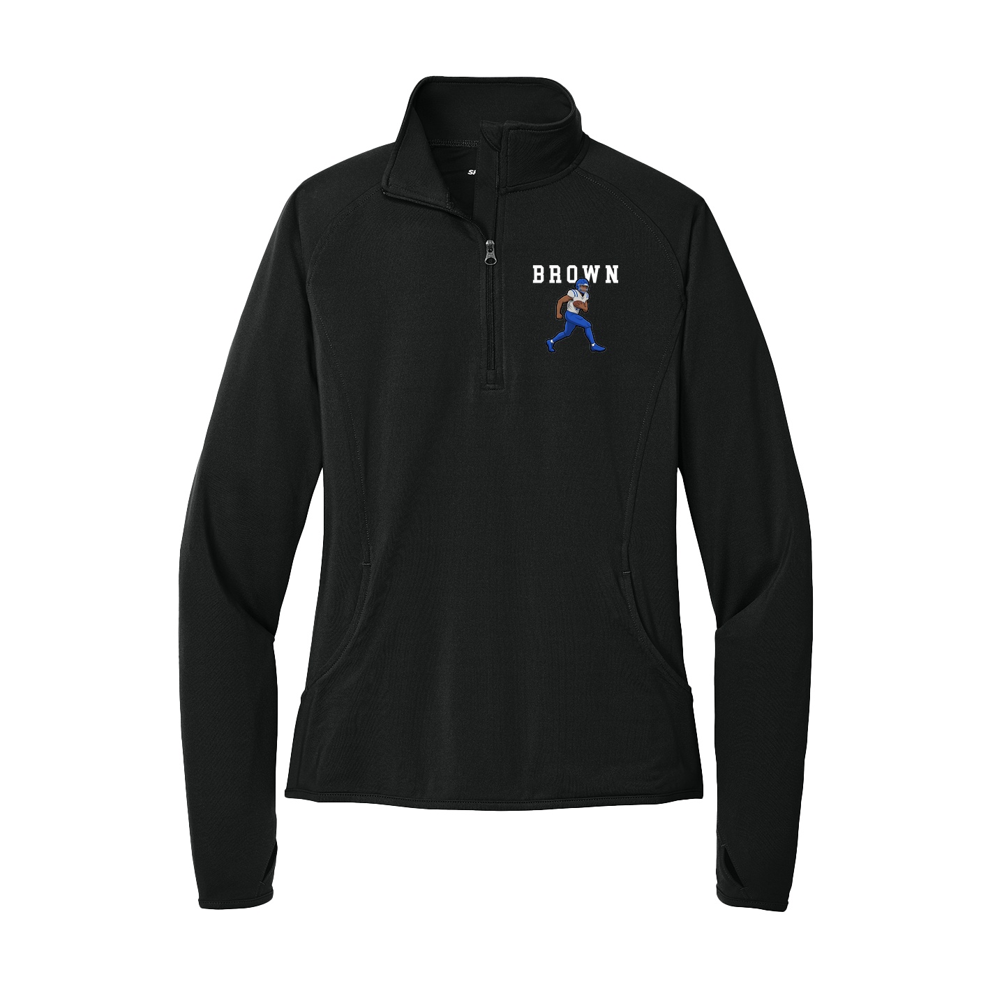 Women's Q-Zip Pullover — Shirsey in Black