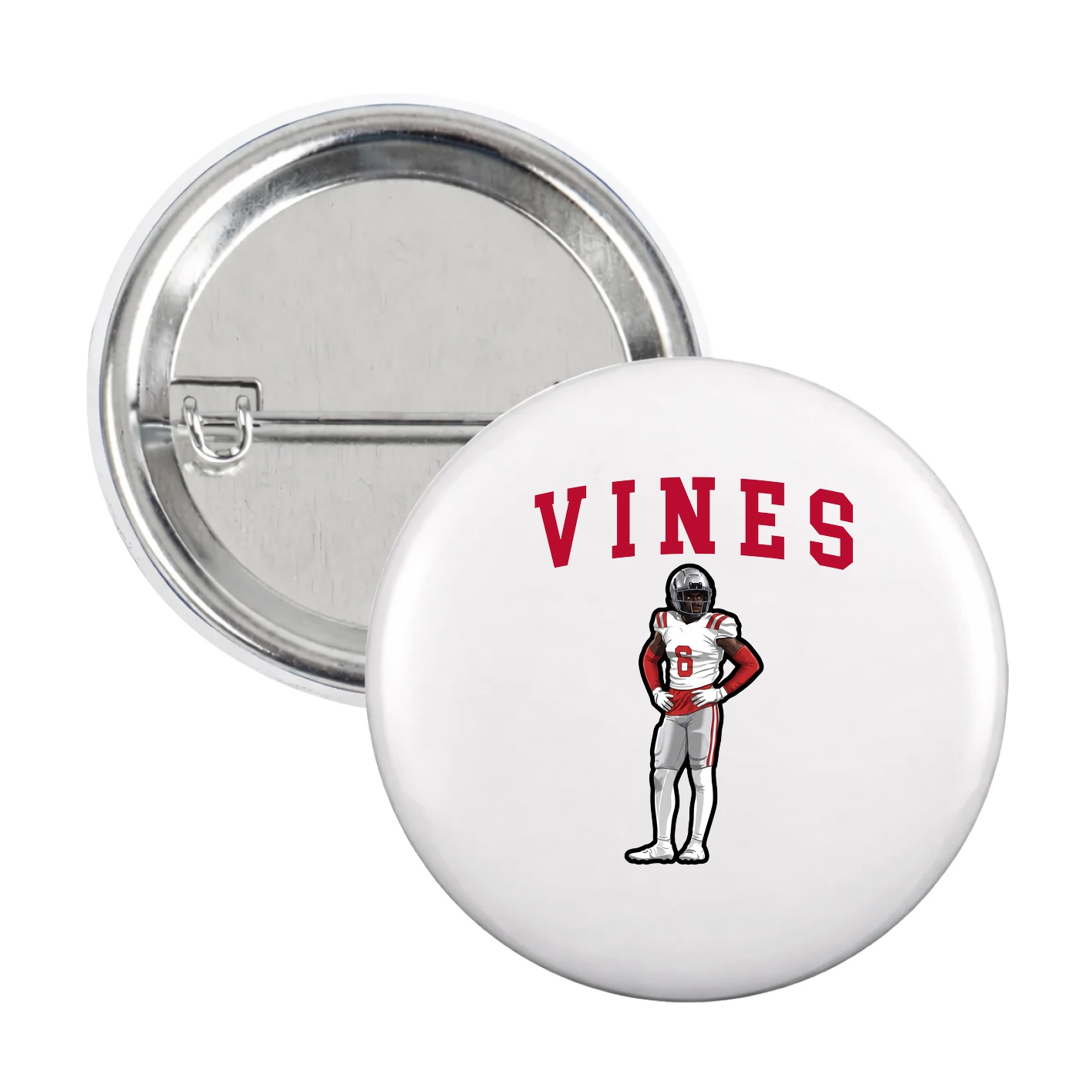 Game Day Button — Shirsey in White