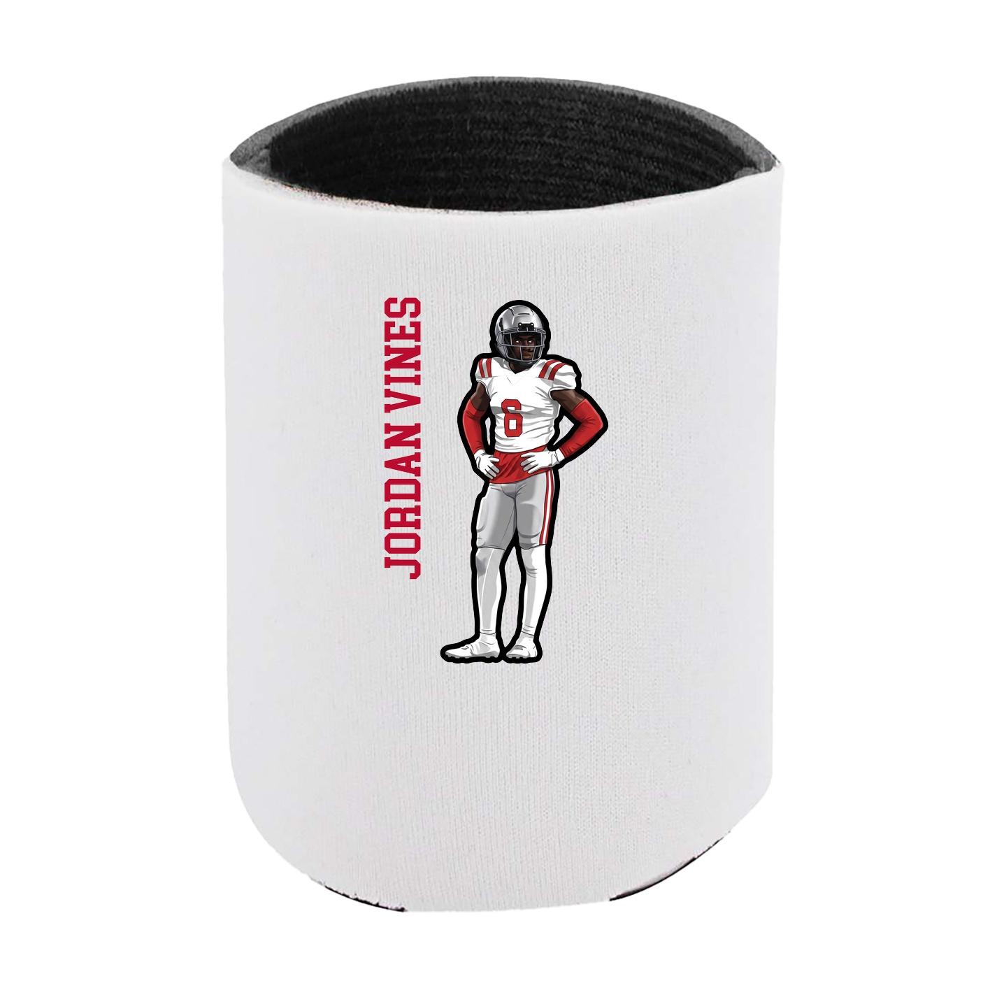 Can Holder — Name Vertical in White