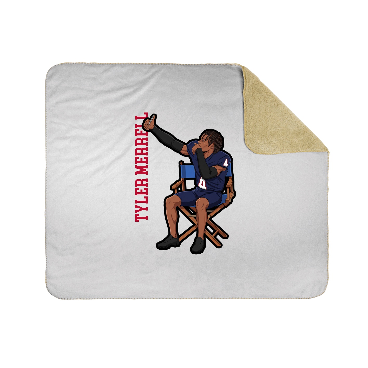 50x60 Sherpa Lined Throw Blanket