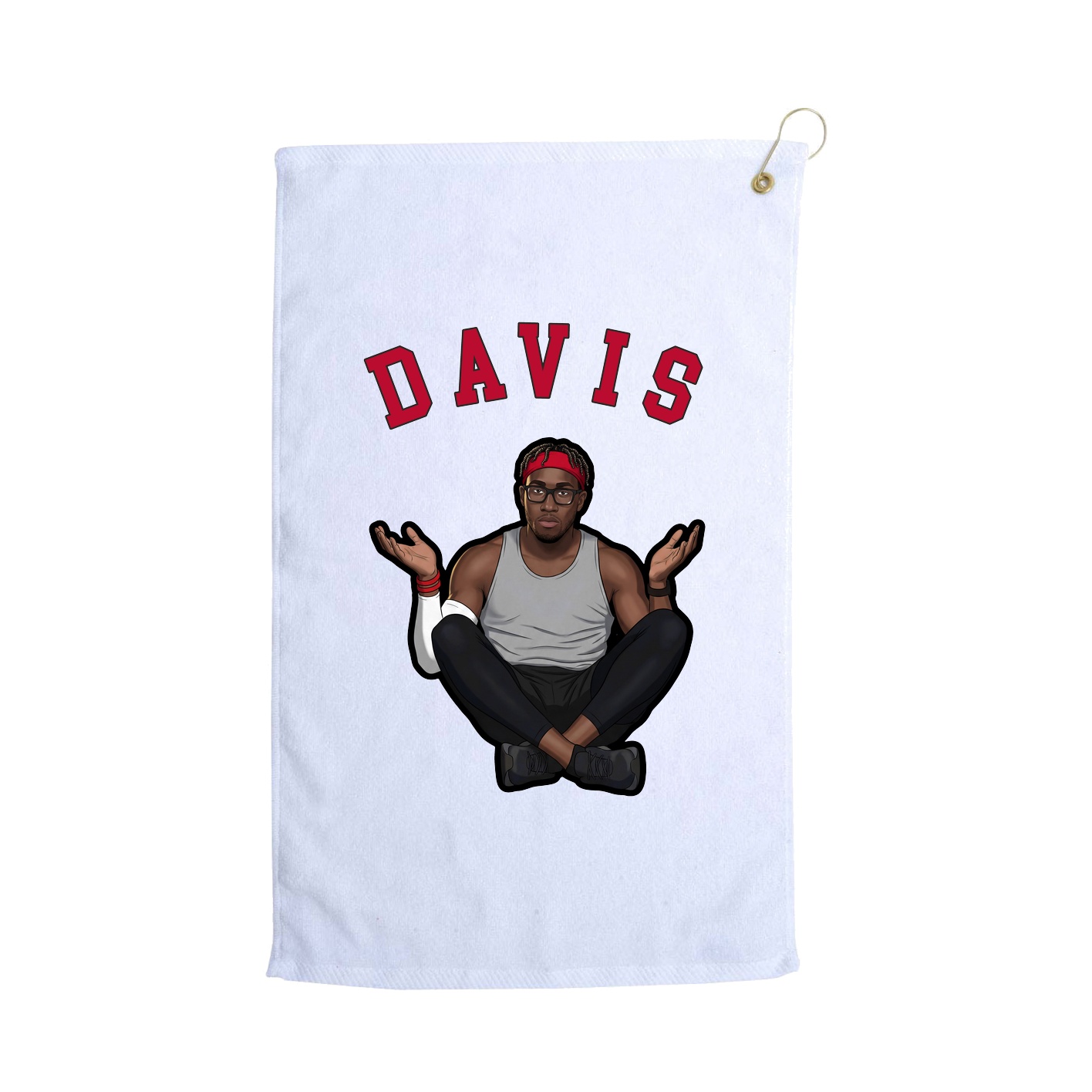 Golf Towel — Shirsey Arch in White