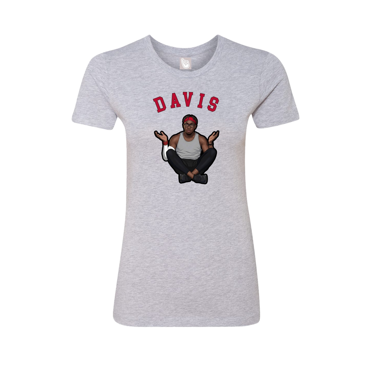 Fitted Women's Tee — Shirsey Arch in Grey