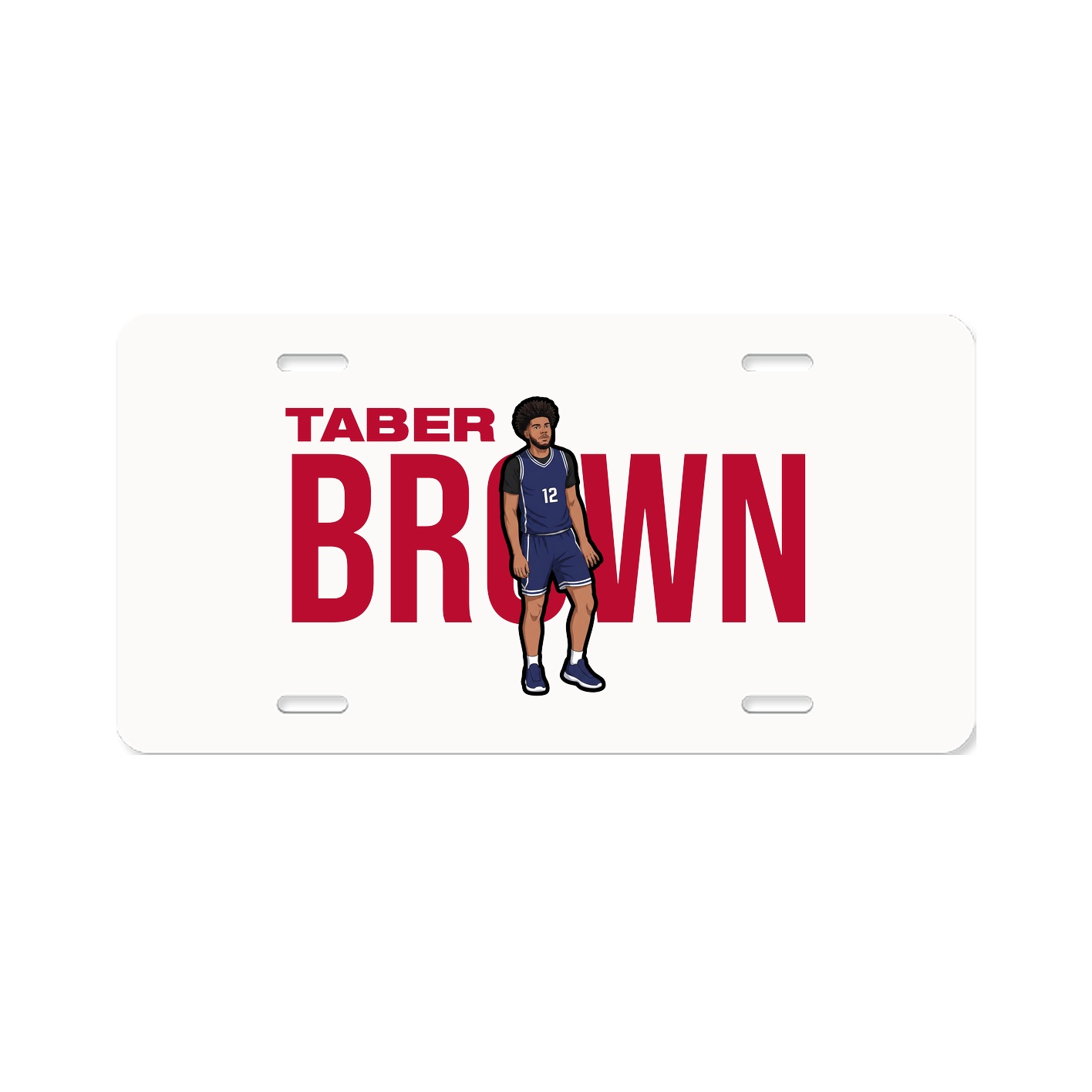 License Plate — Player Name in Classic