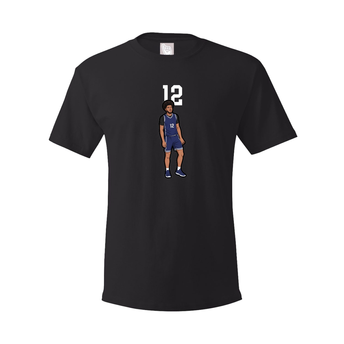 Youth Tee — Number Top in Black