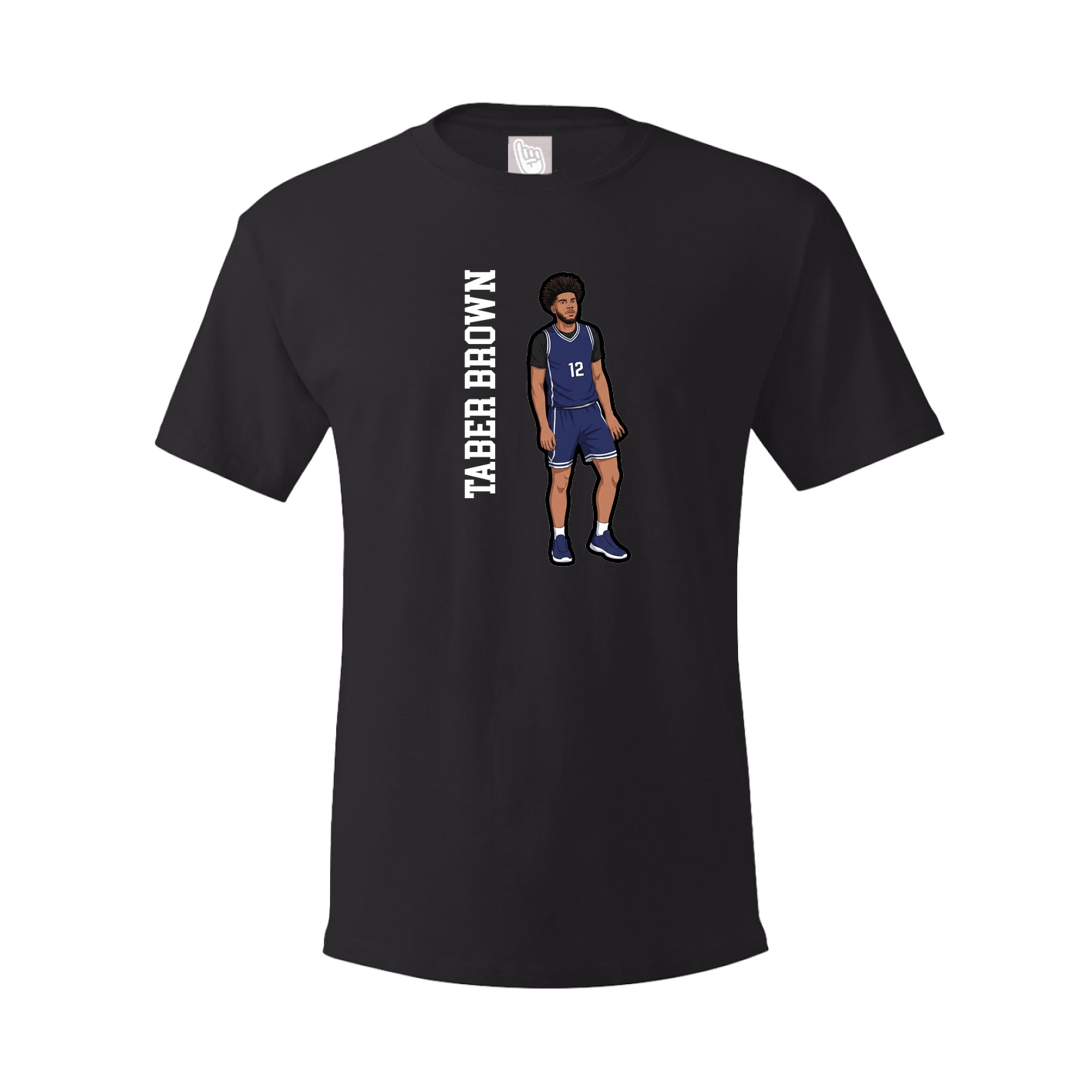 Tee — Name Vertical in Black