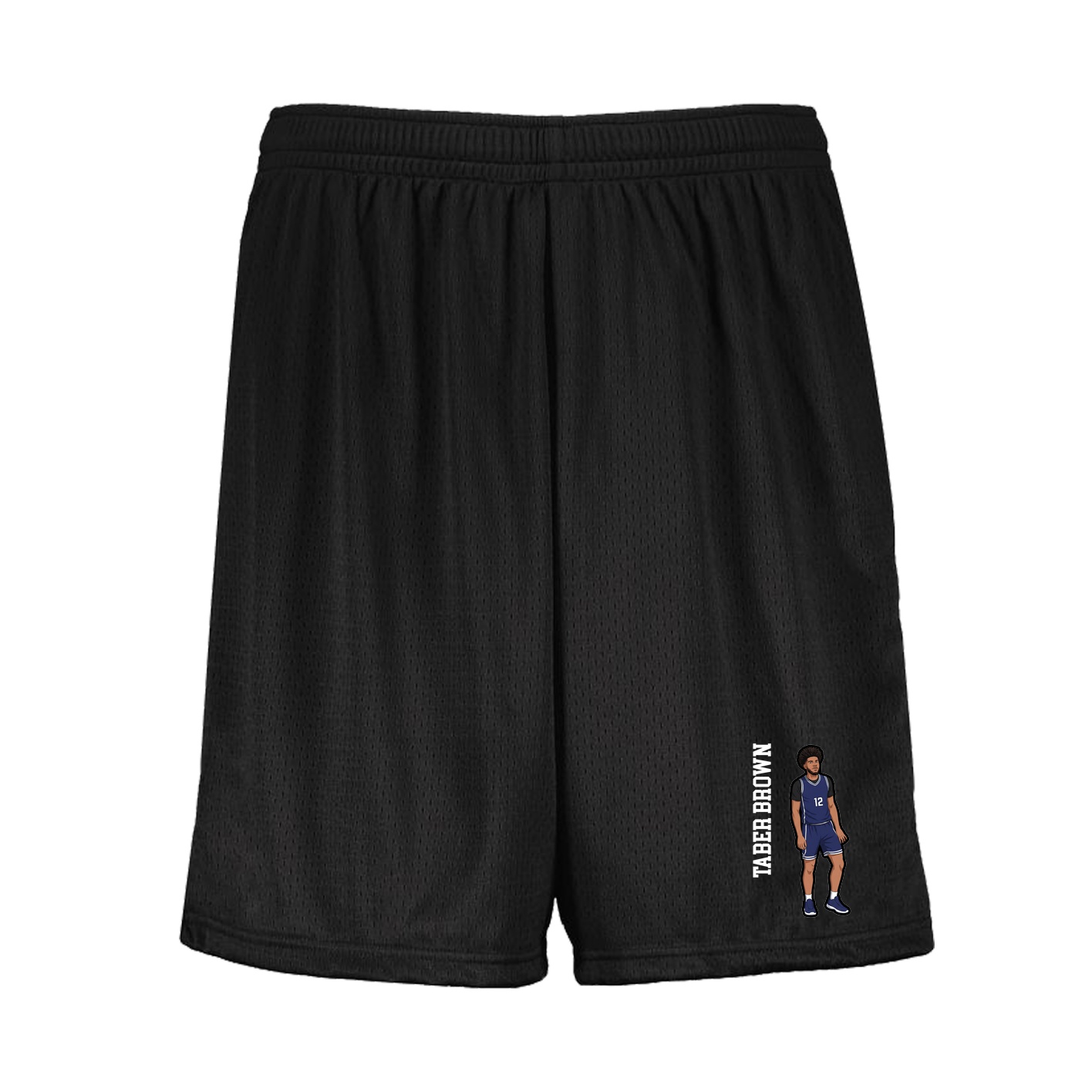 Shorts — Name Vertical in Black