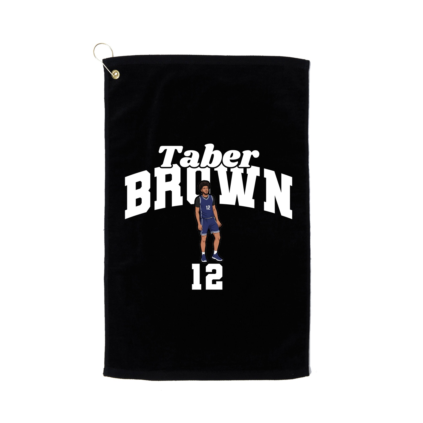 Golf Towel — Signature Arch in Black