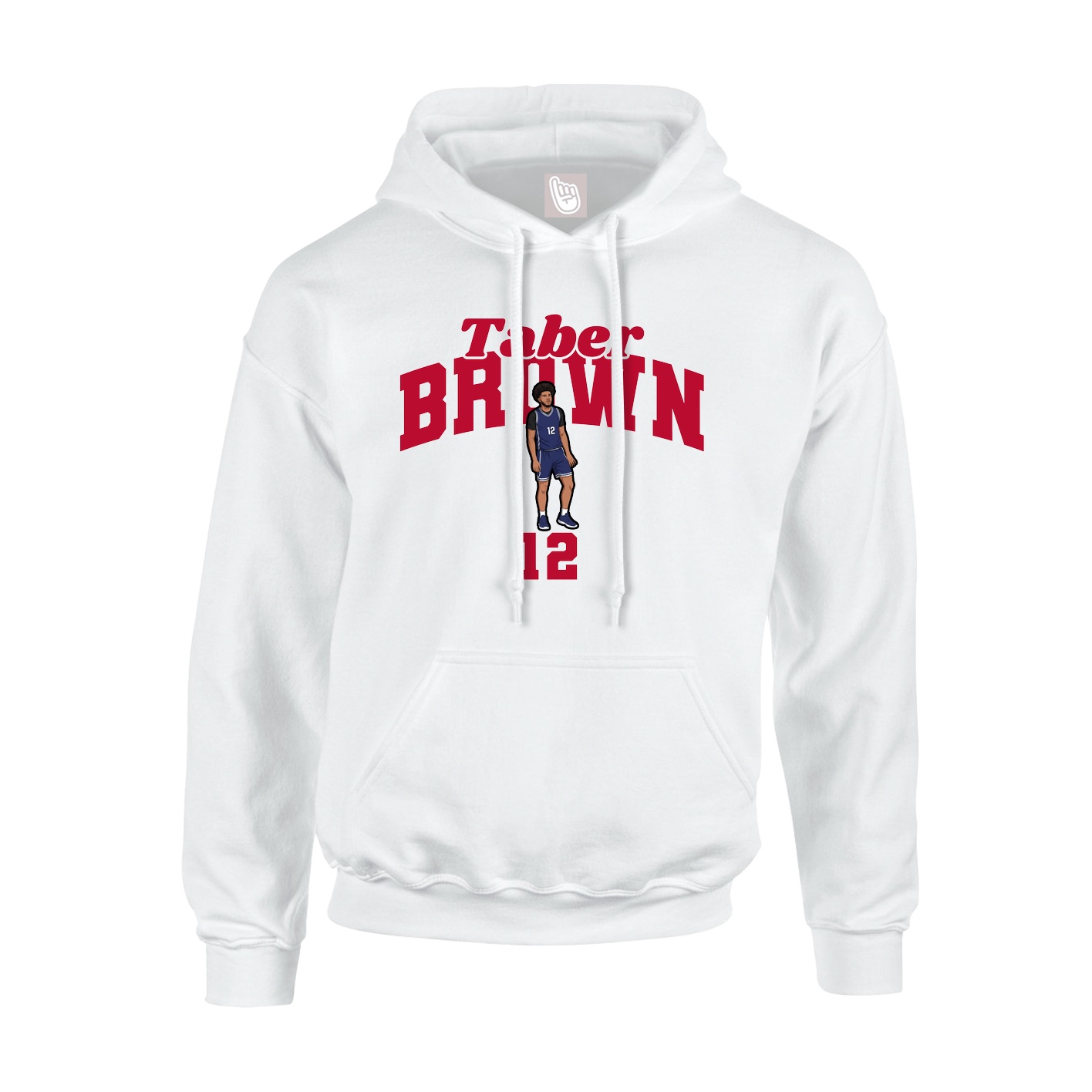 Youth Hoodie — Signature Arch in White