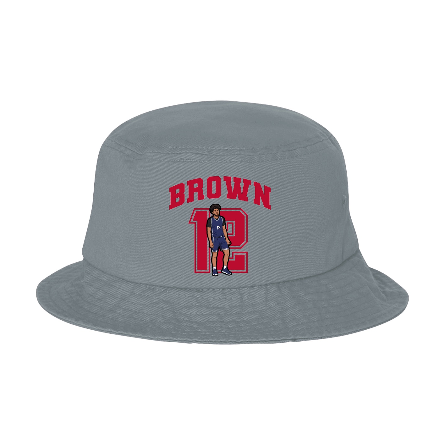 Bucket Cap — Number in Grey