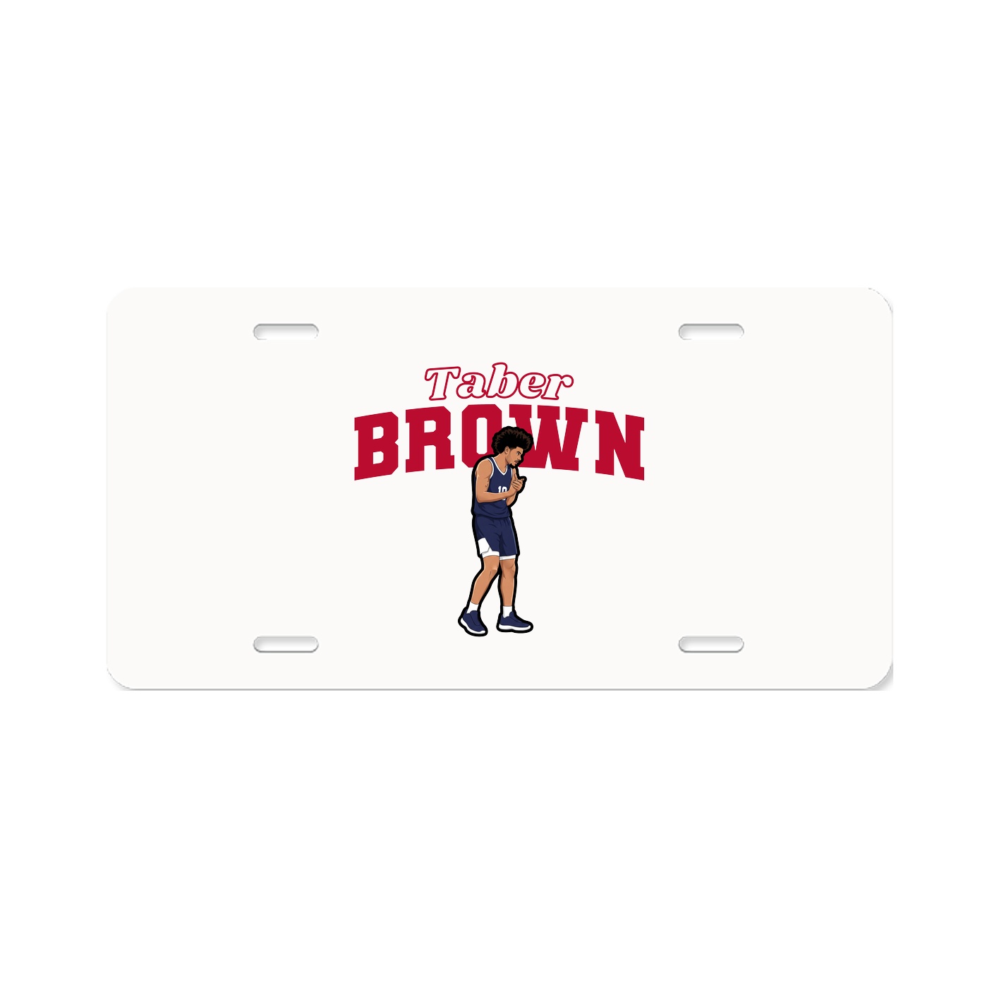 License Plate — Name Arch in Classic