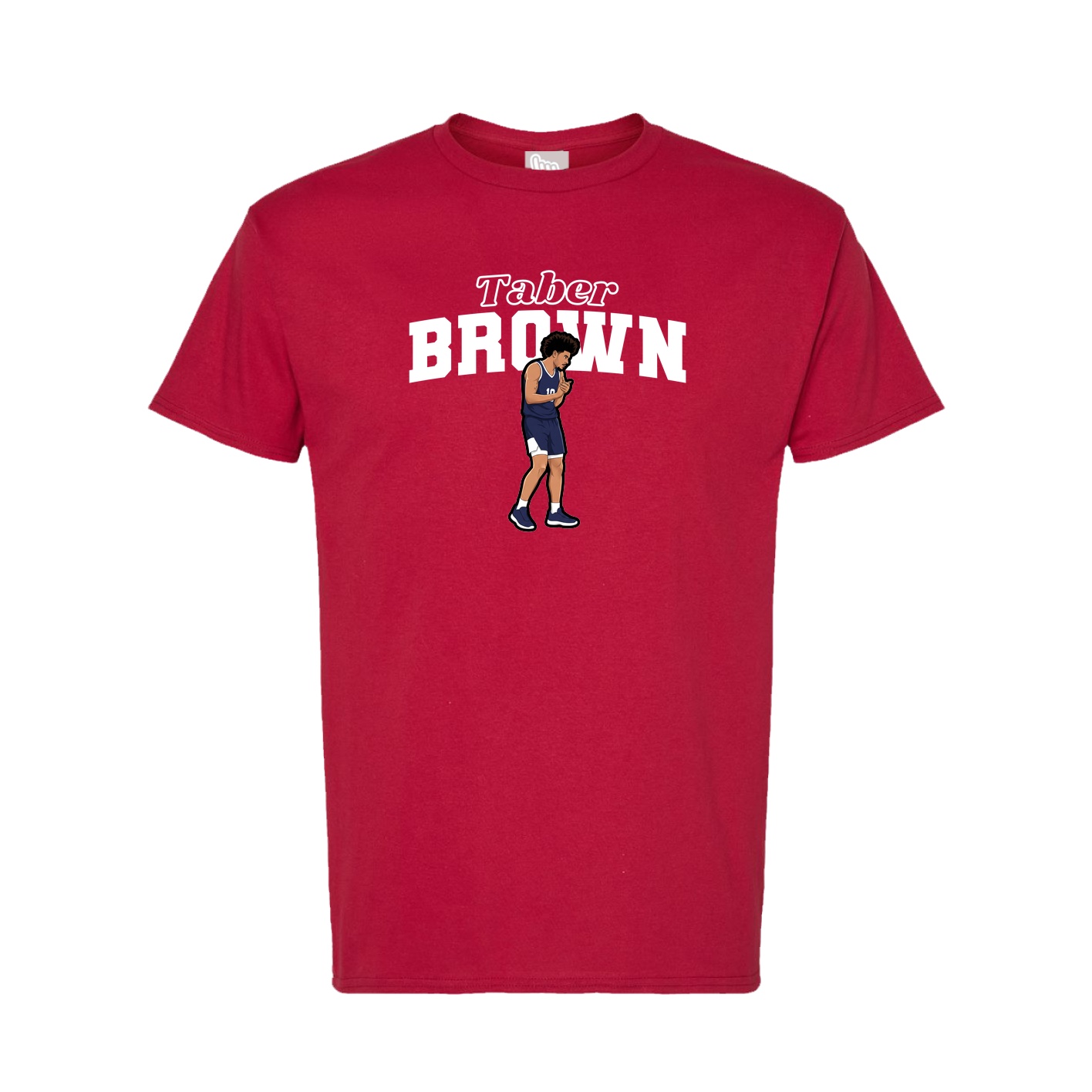 Tee — Name Arch in Crimson