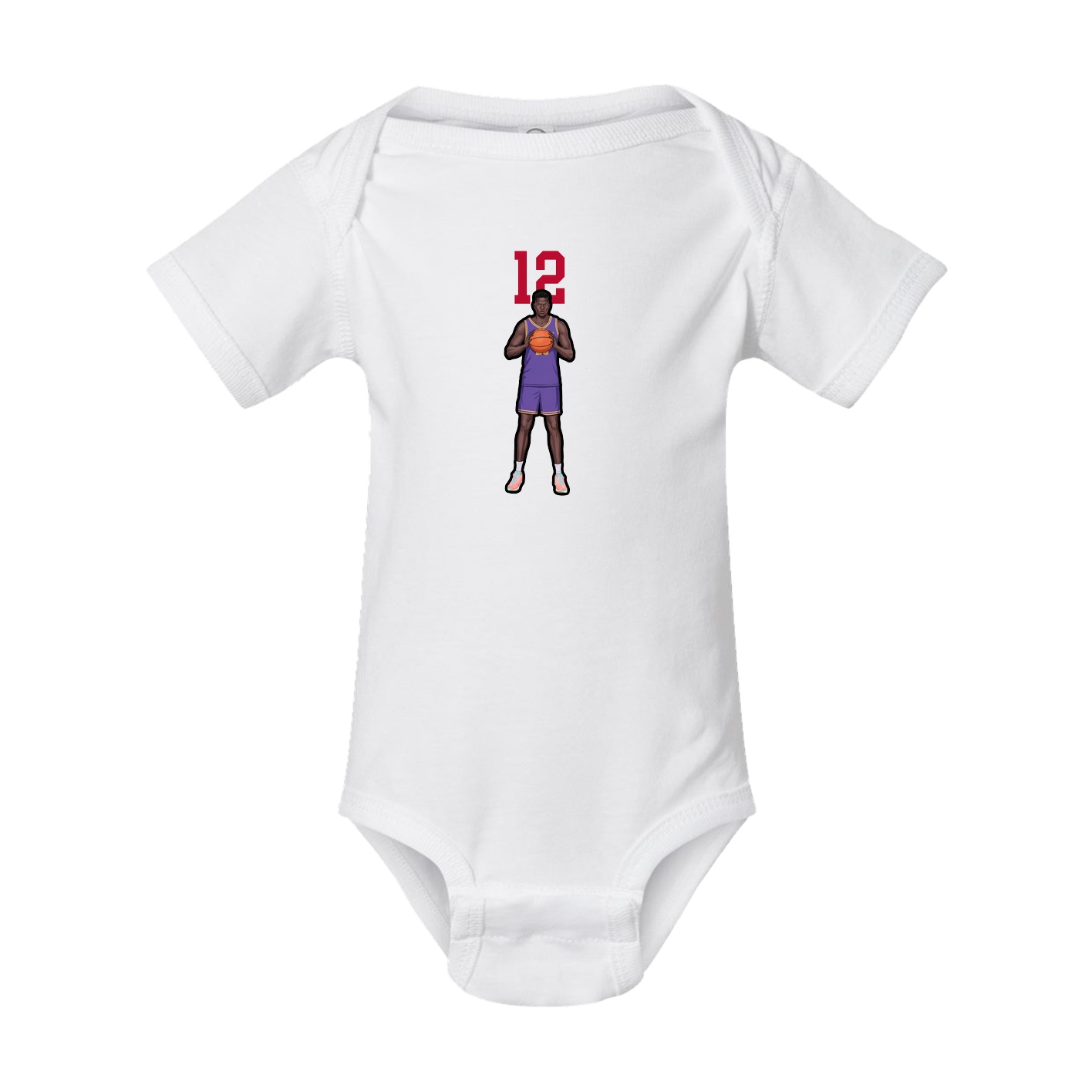 Baby Onesie — Number Top in White