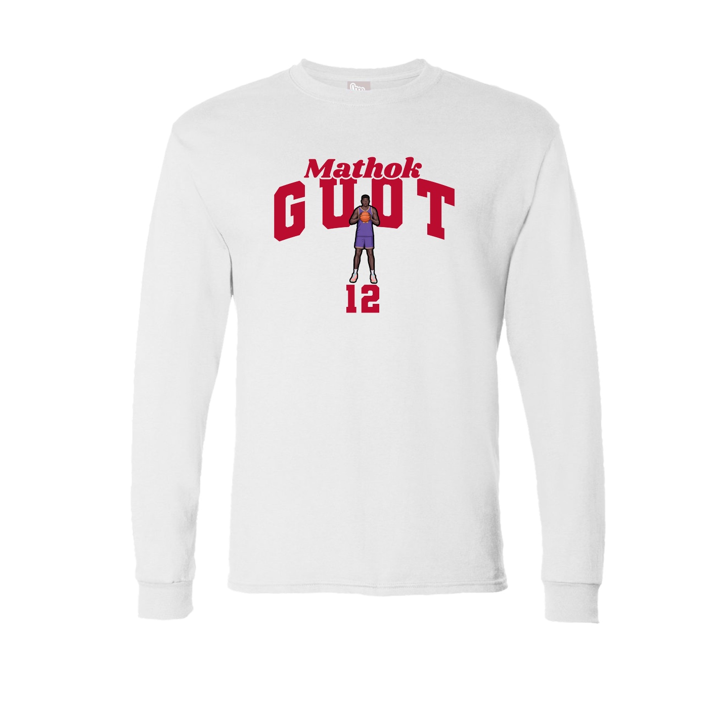 Long Sleeve Tee — Signature Arch in White
