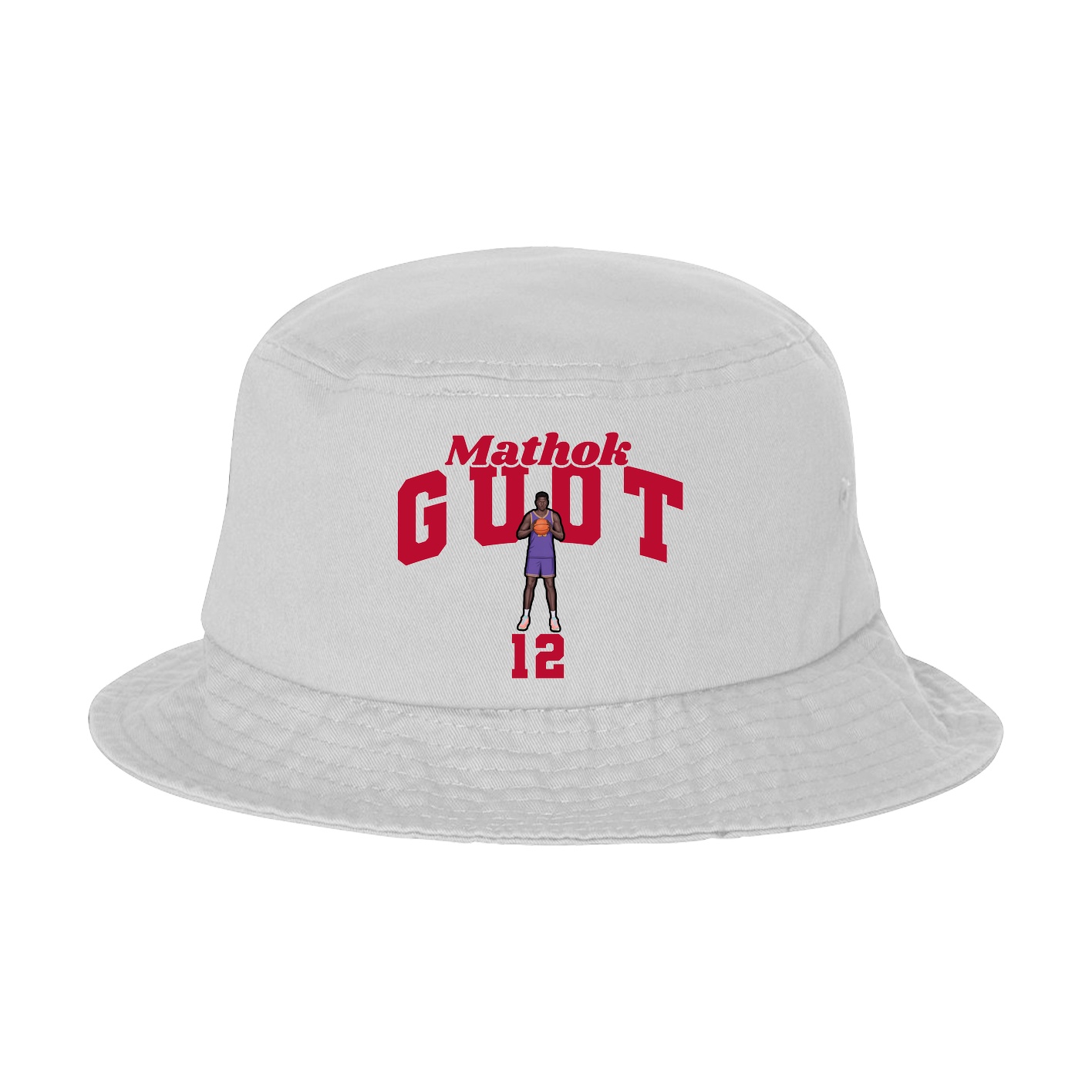 Bucket Cap — Signature Arch in White