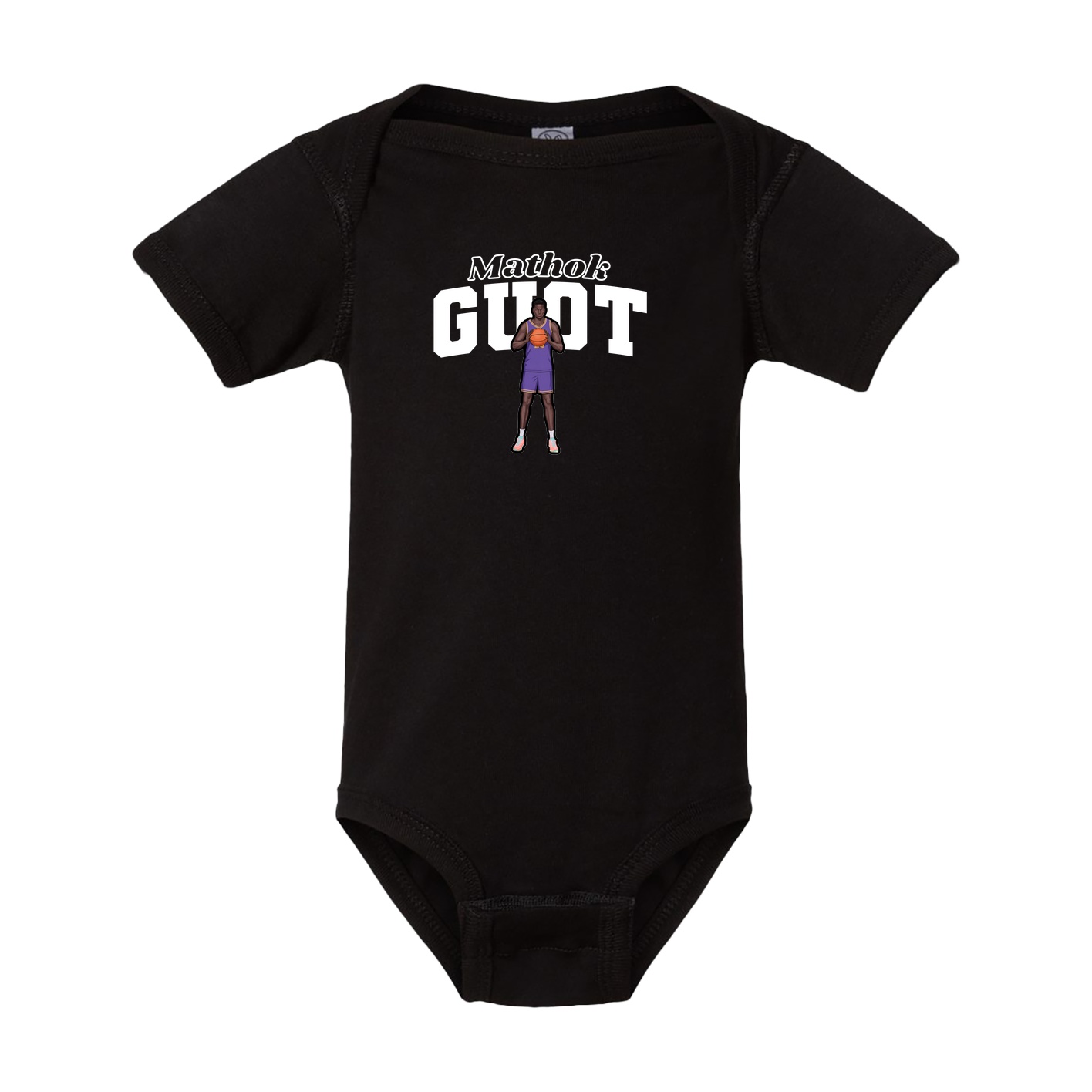 Baby Onesie — Name Arch in Black