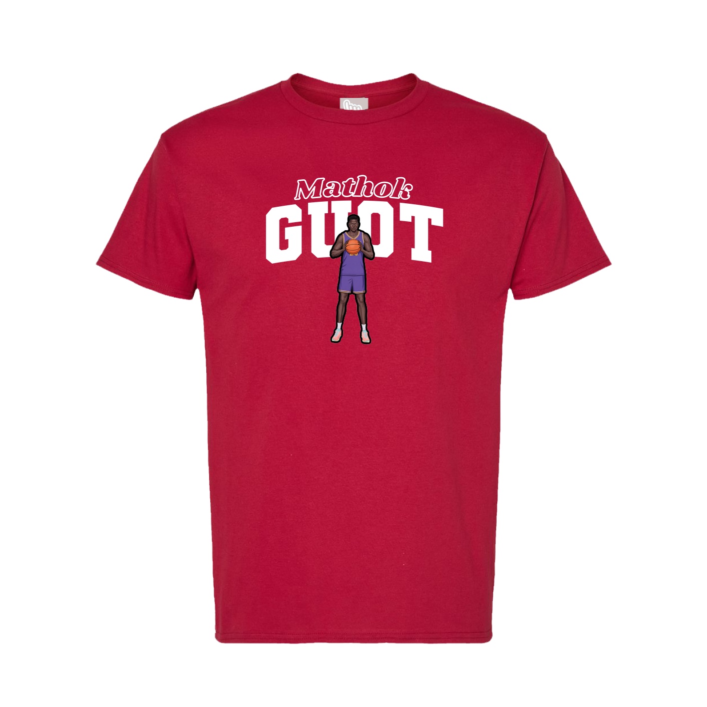 Tee — Name Arch in Crimson