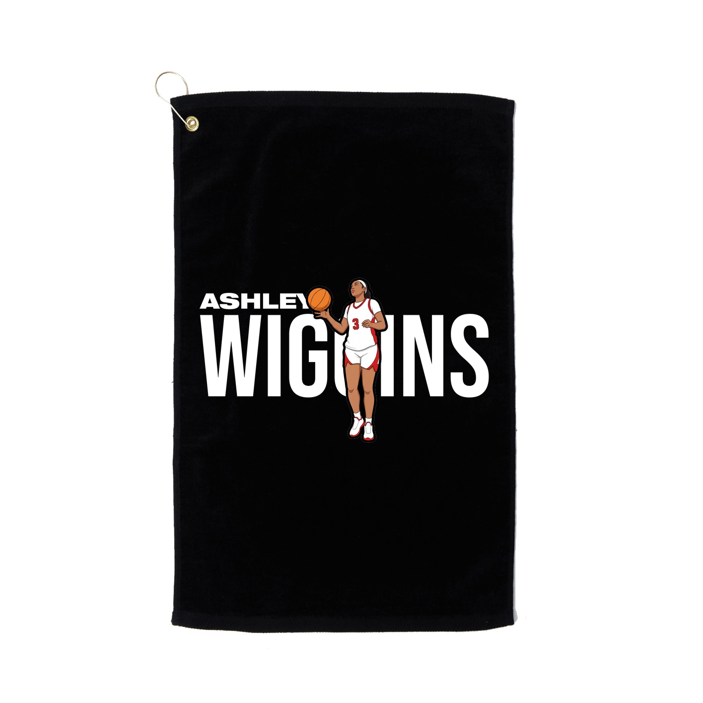 Golf Towel — Player Name in Black