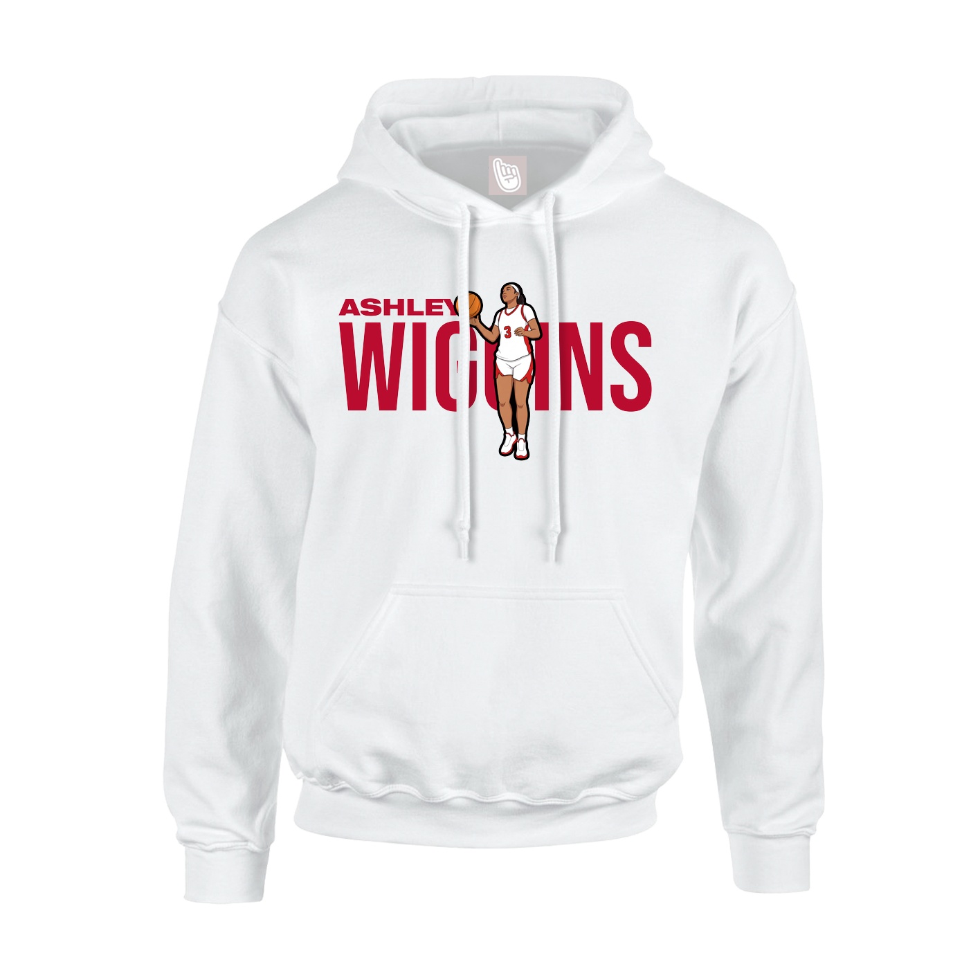 Youth Hoodie — Player Name in White