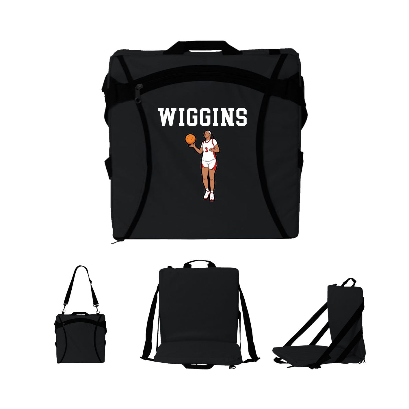 Folding Stadium Seat — Shirsey in Black