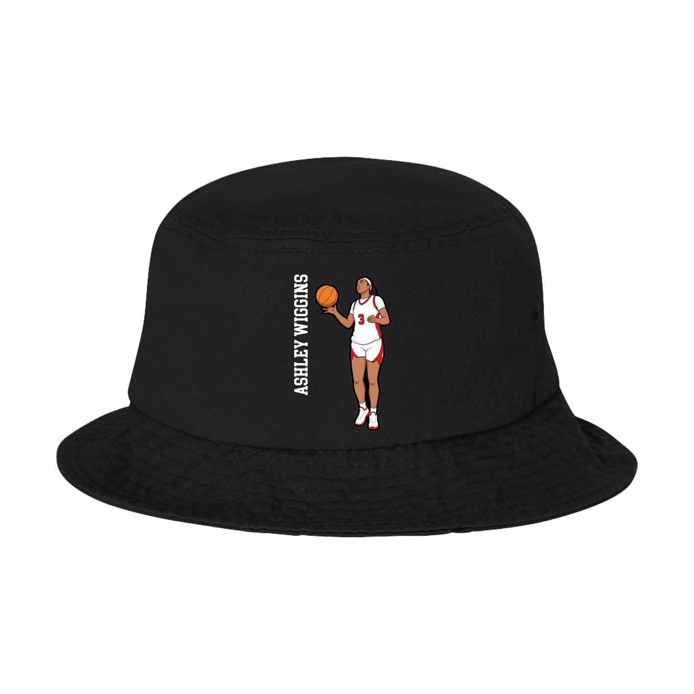 Bucket Cap — Name Vertical in Black