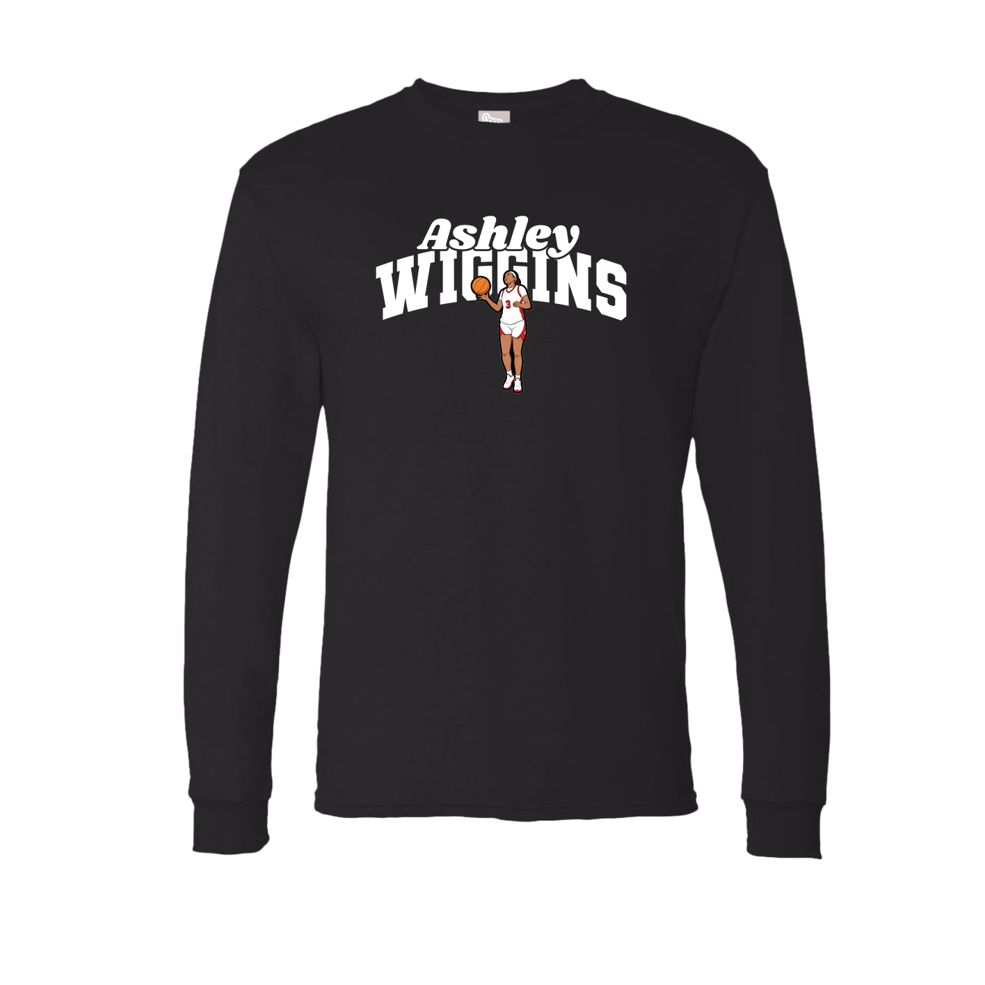 Long Sleeve Tee — Signature Arch in Black