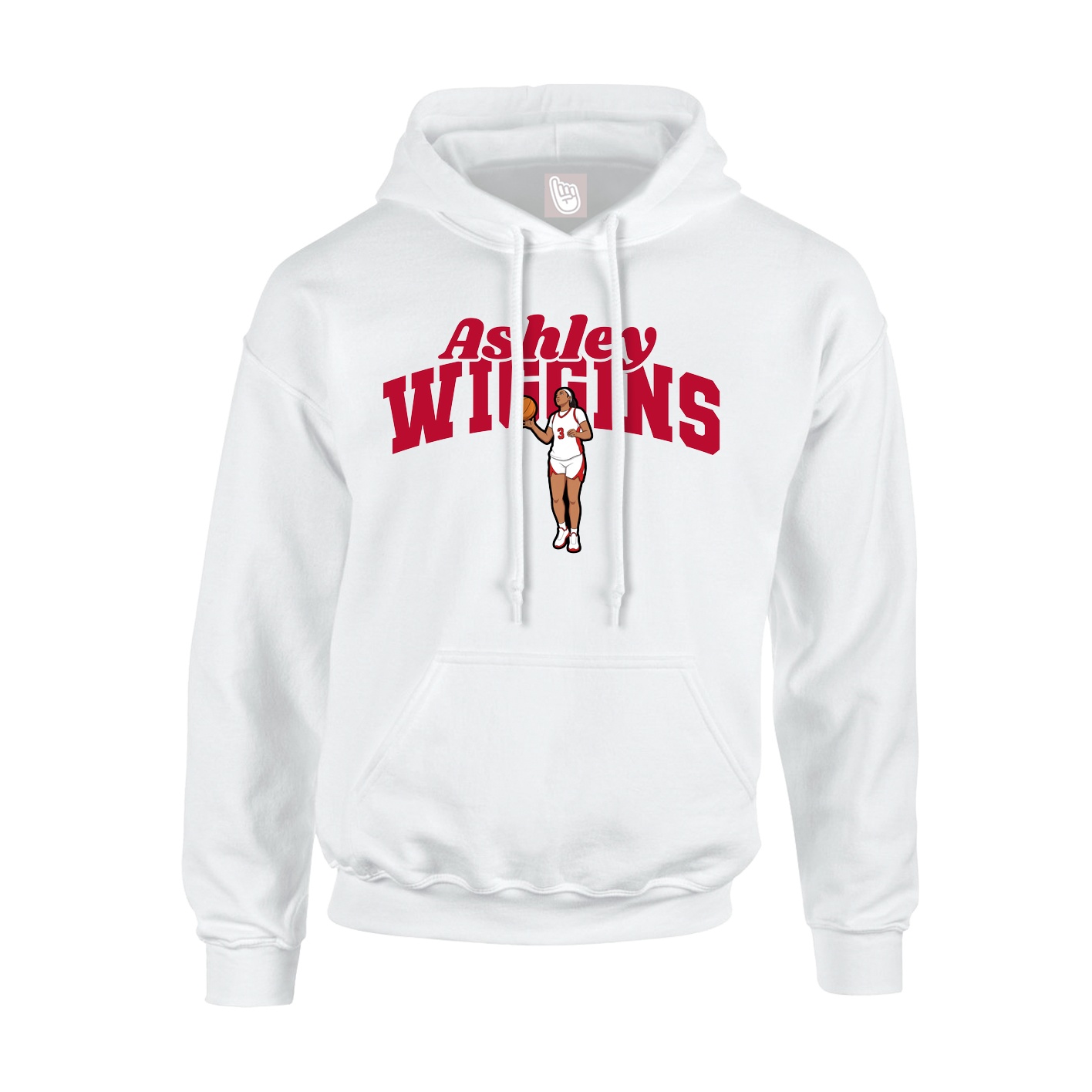 Hoodie — Signature Arch in White