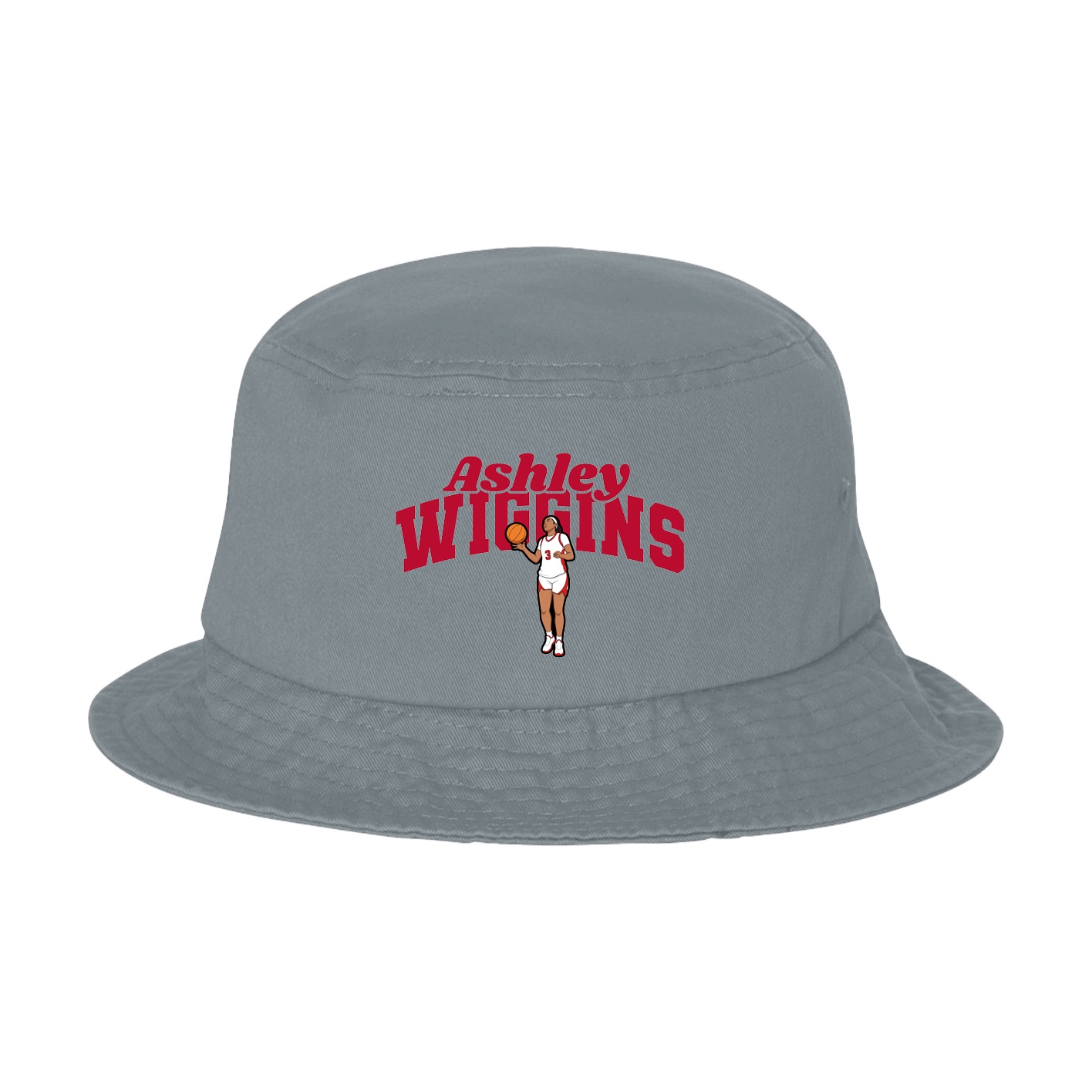 Bucket Cap — Signature Arch in Grey