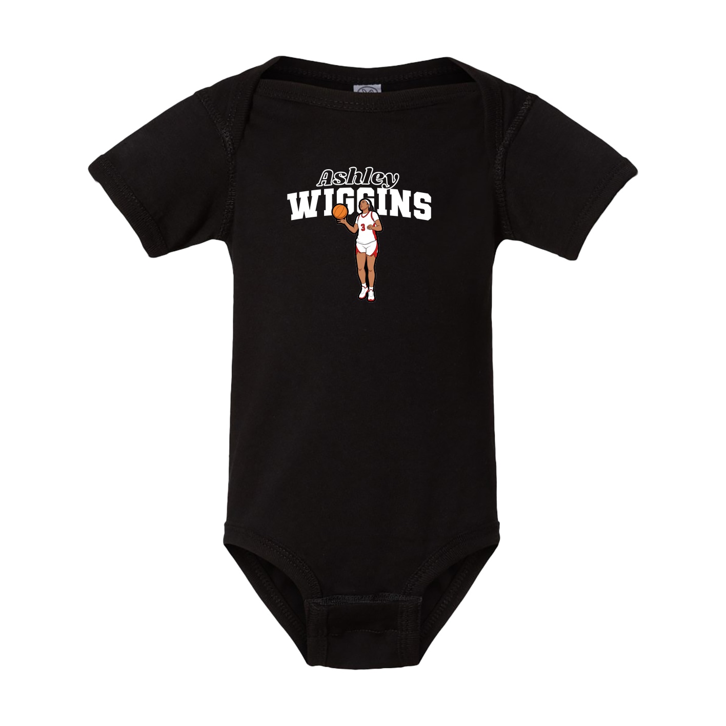 Baby Onesie — Name Arch in Black
