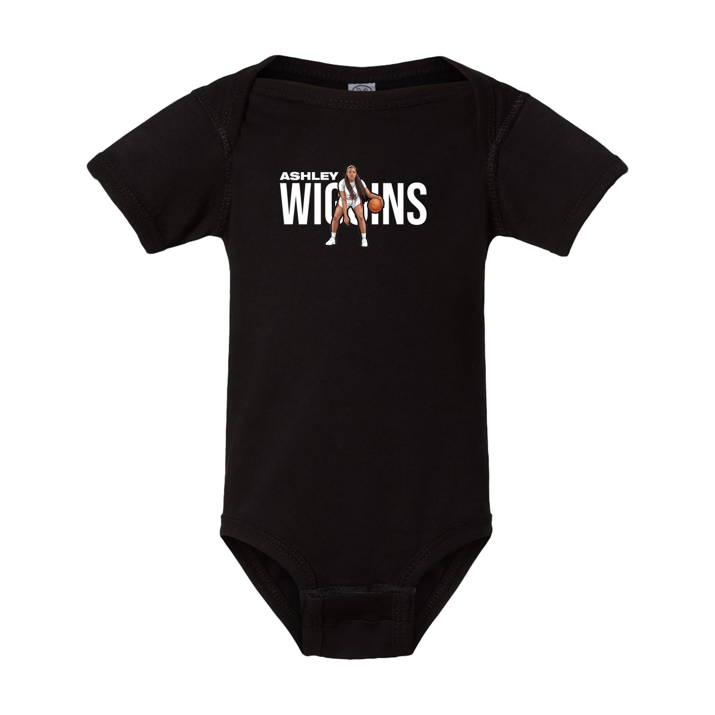 Baby Onesie — Player Name in Black
