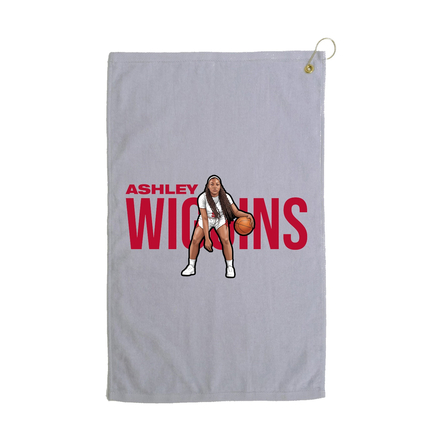 Golf Towel — Player Name in Grey