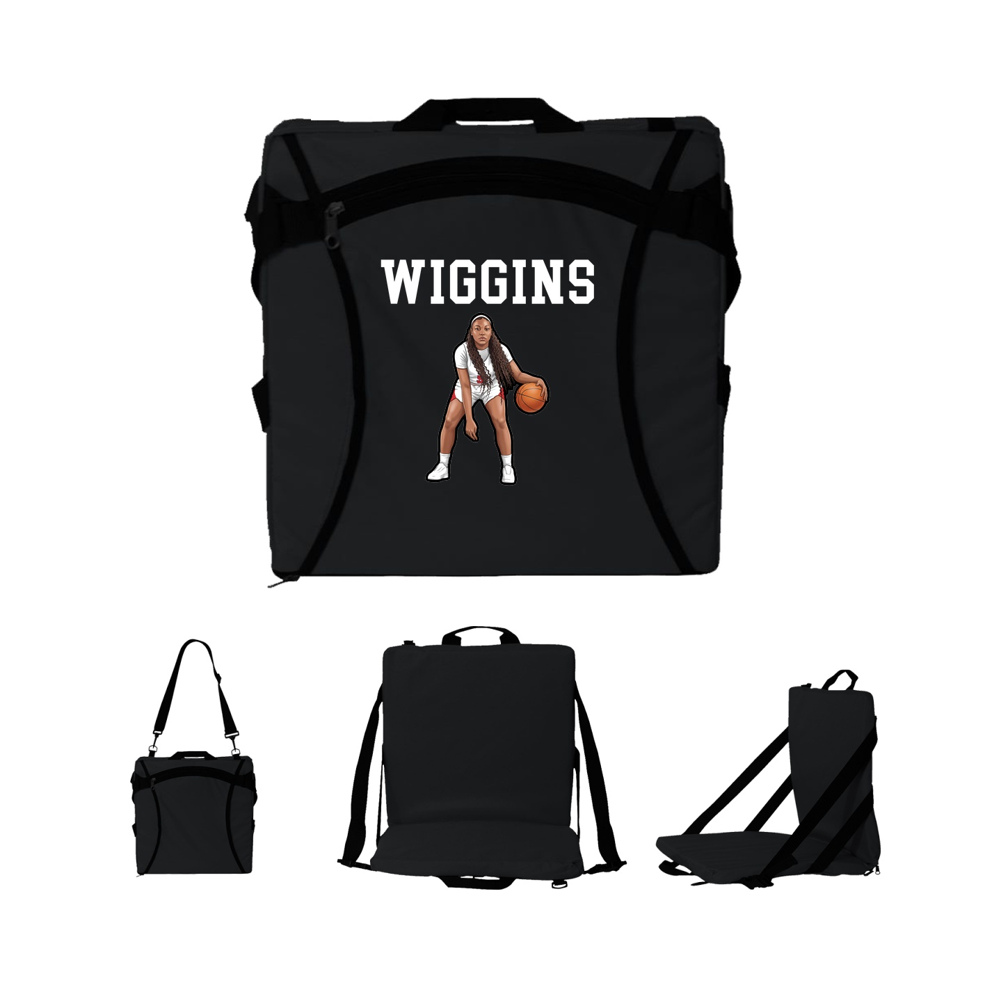 Folding Stadium Seat — Shirsey in Black