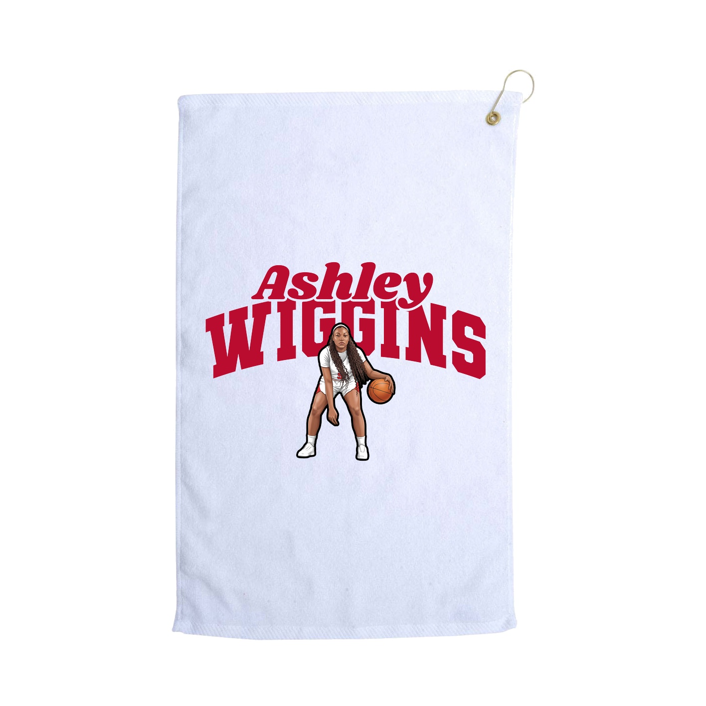 Golf Towel — Signature Arch in White