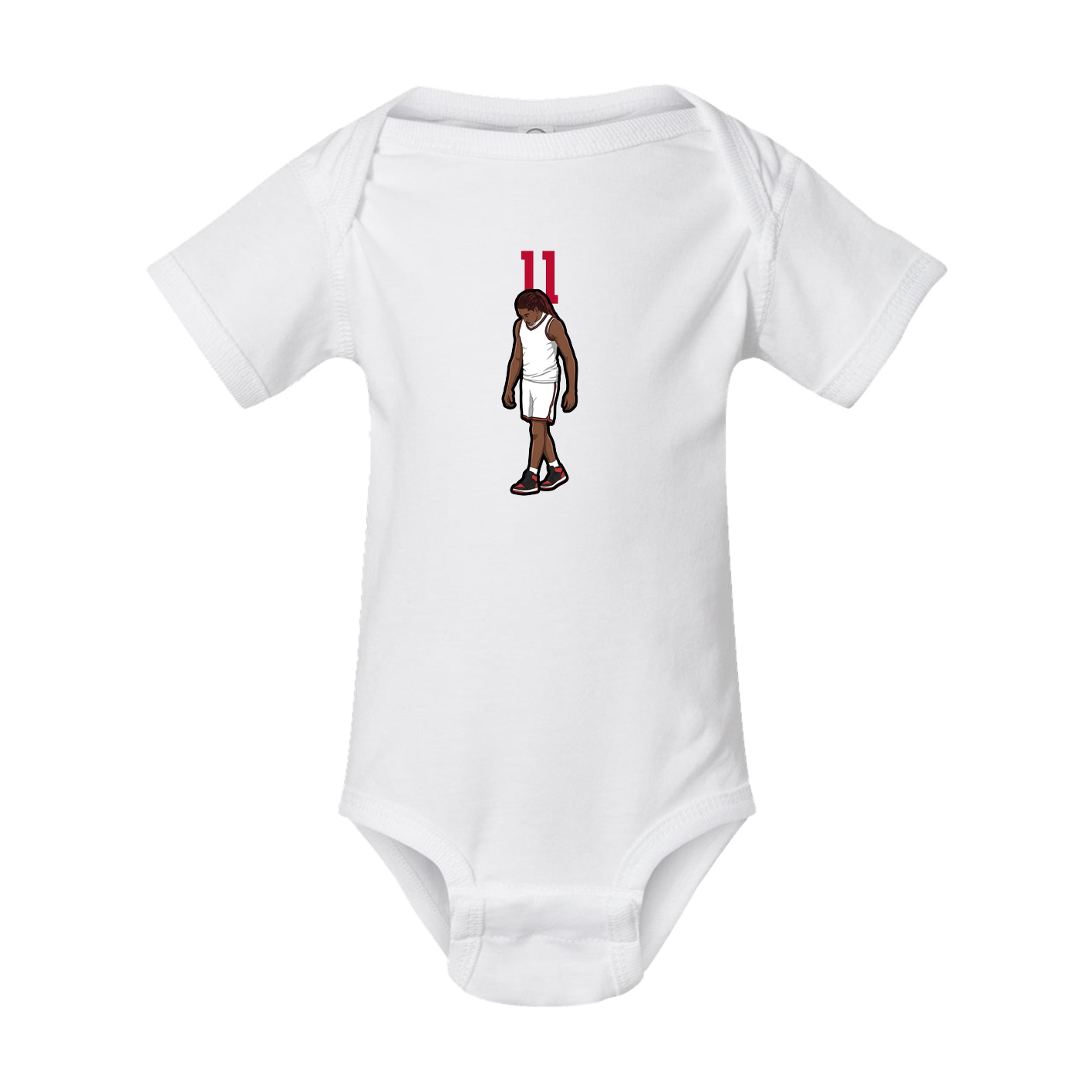 Baby Onesie — Number Top in White