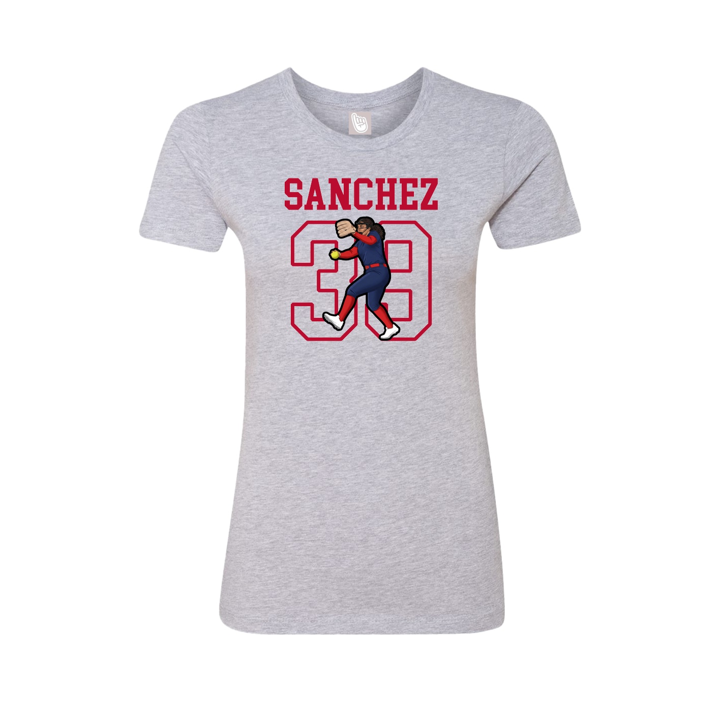 Fitted Women's Tee — Shirsey in Grey